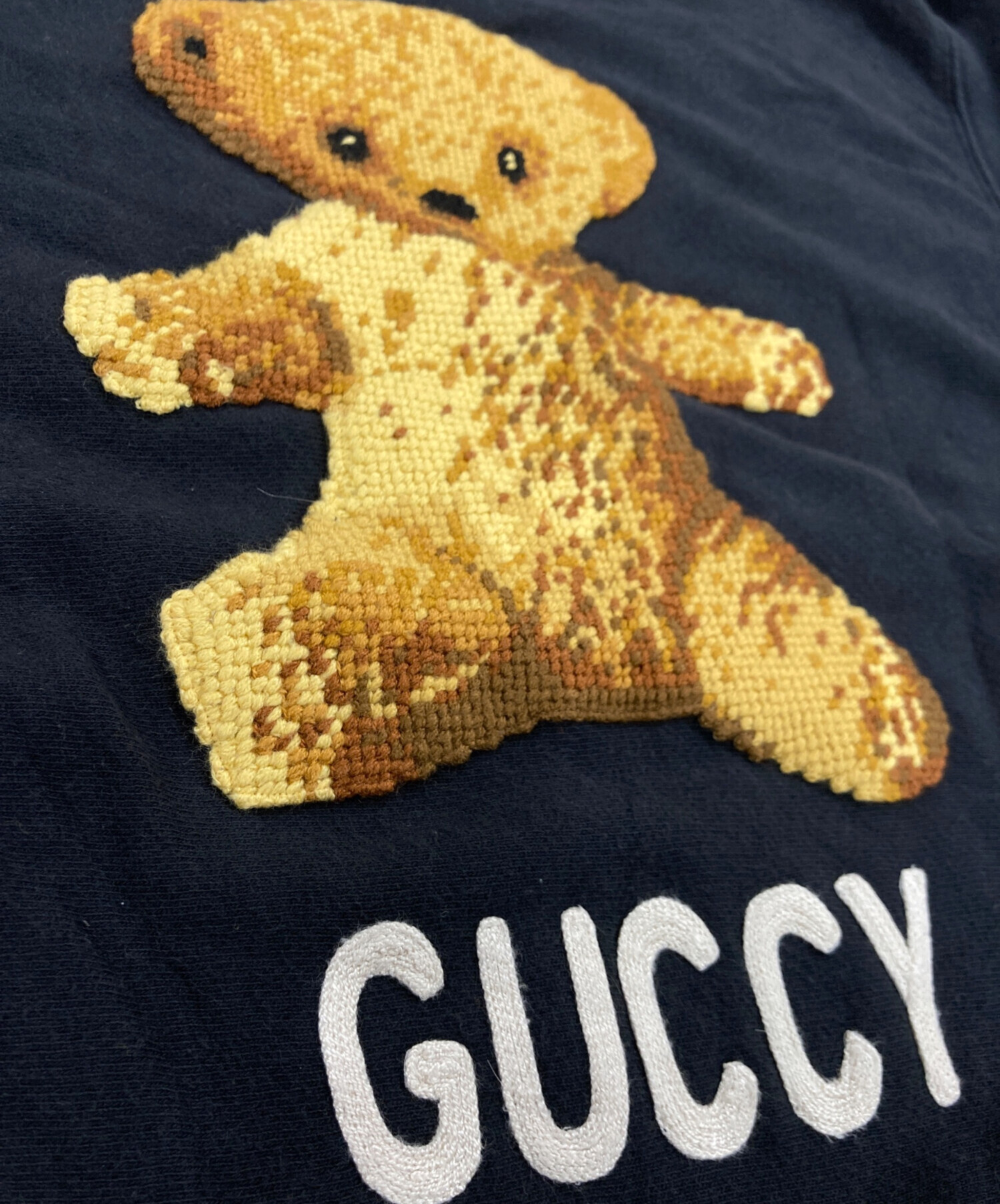 中古・古着通販】GUCCI (グッチ) ベアワッペンダメージ加工スウェット 