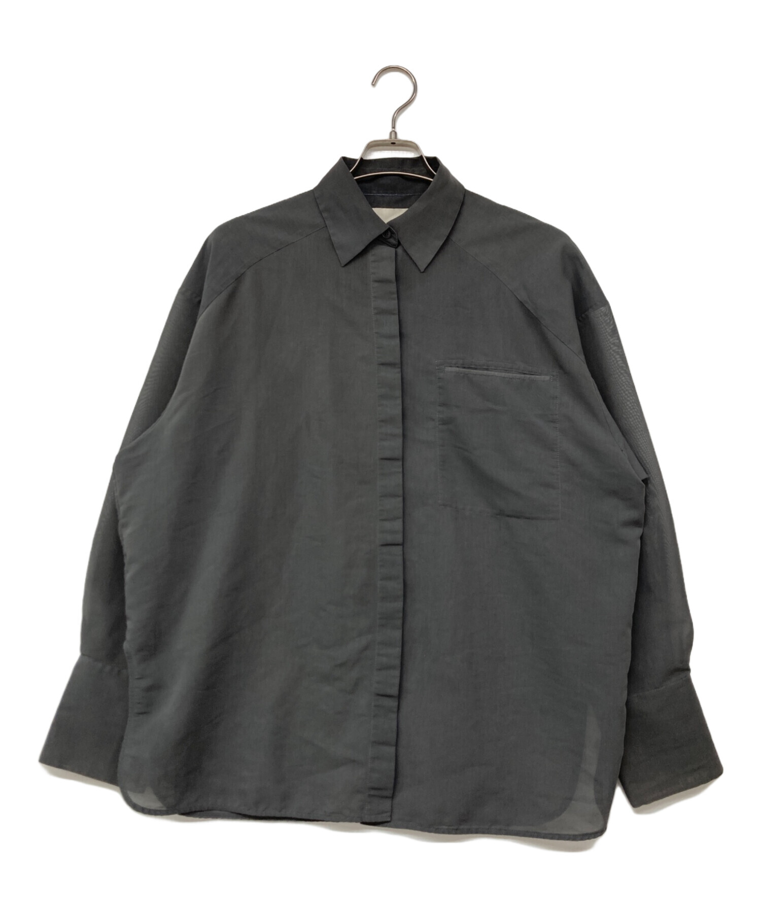 中古・古着通販】TODAYFUL (トゥデイフル) Organdy Over Shirts グレー 