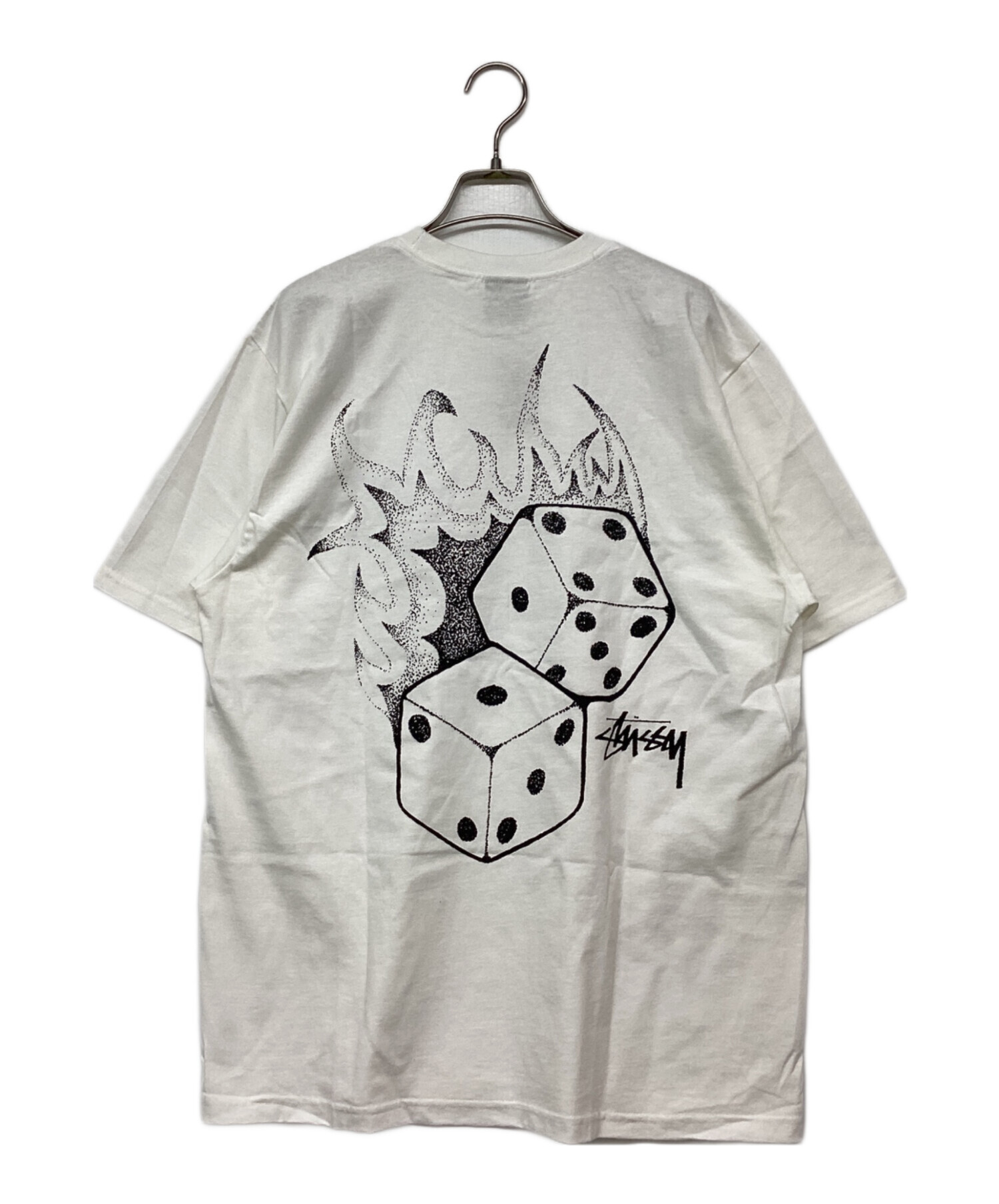 中古・古着通販】stussy (ステューシー) FIRE DICE TEE ホワイト 