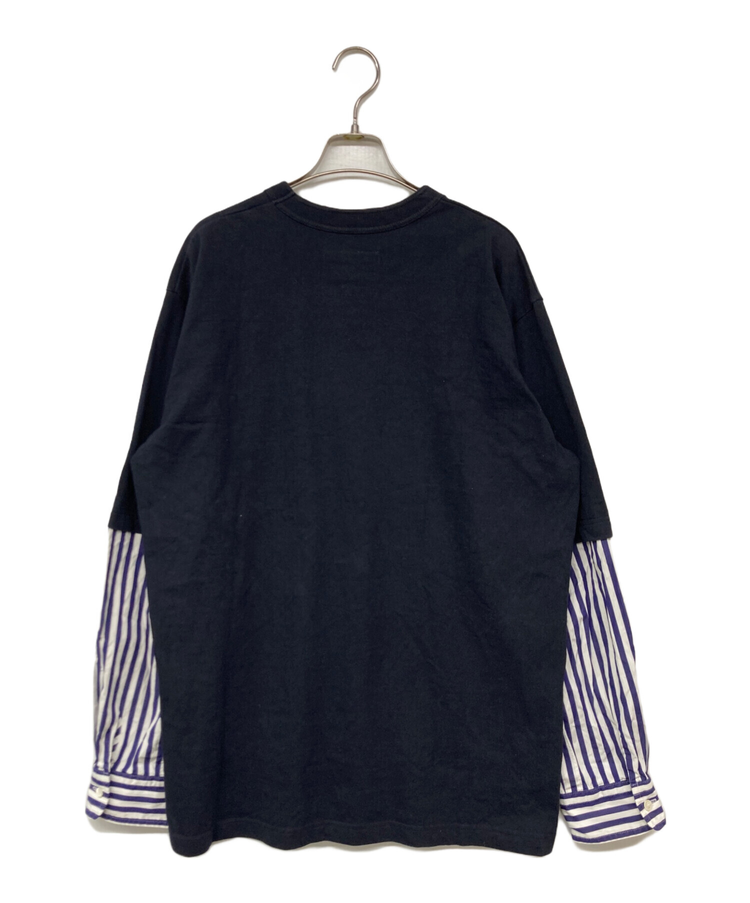 中古・古着通販】sacai (サカイ) ドッキングカットソー ブラック