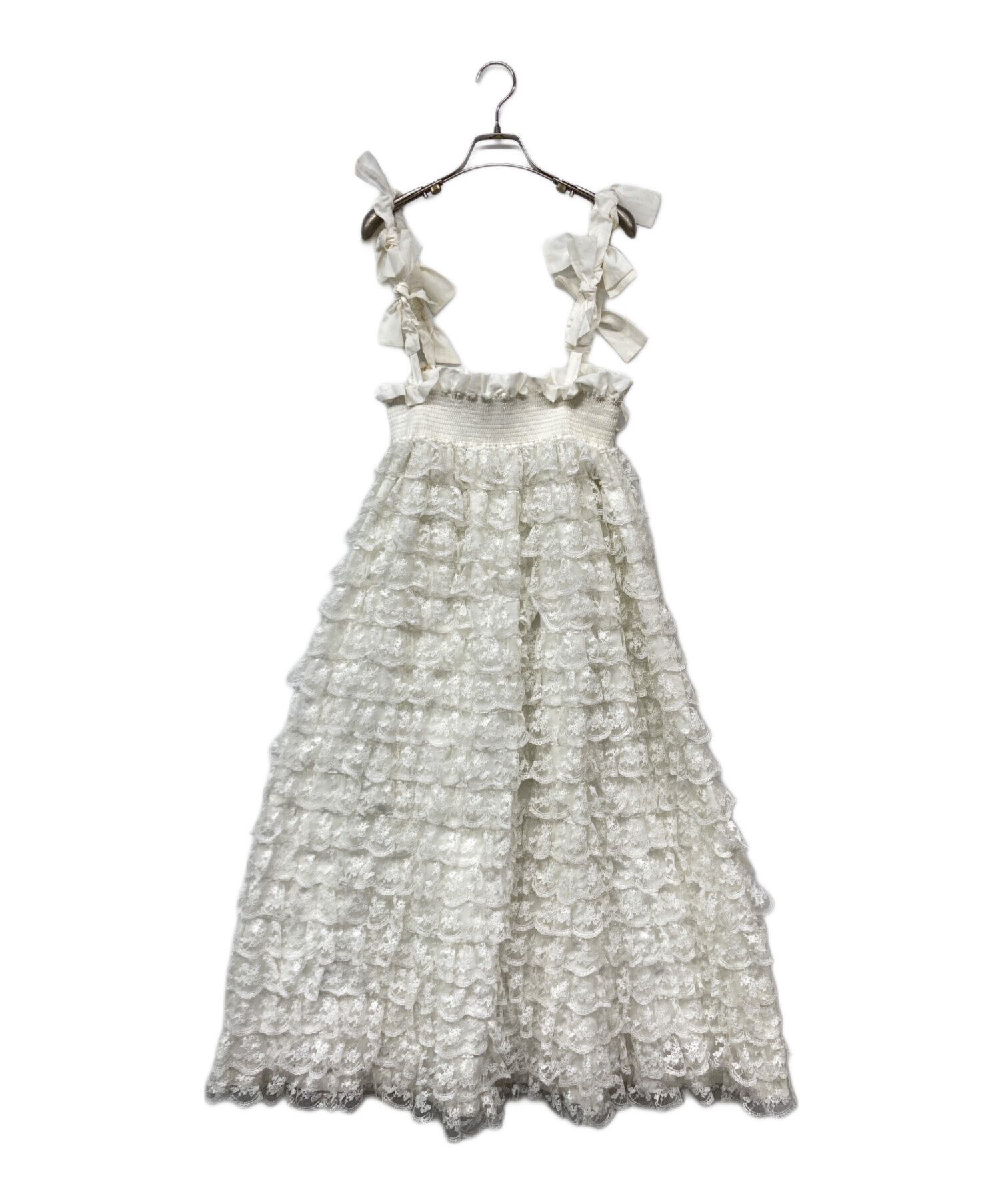中古・古着通販】Bibiy. (ビビィ) MIMI LACE SKIRT ホワイト サイズ:F 
