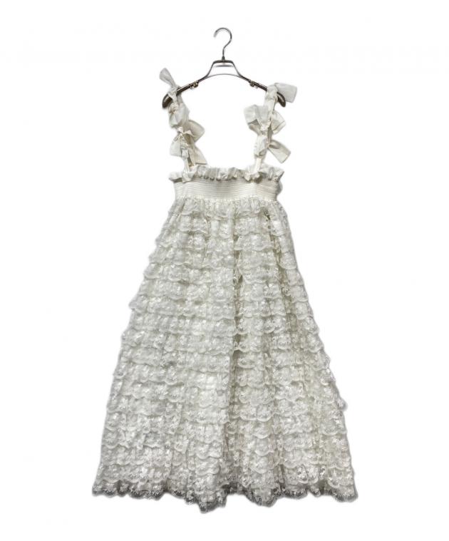 中古・古着通販】Bibiy. (ビビィ) MIMI LACE SKIRT ホワイト 中古・古着通販】Bibiy. (ビビィ) MIMI LACE SKIRT ホワイト