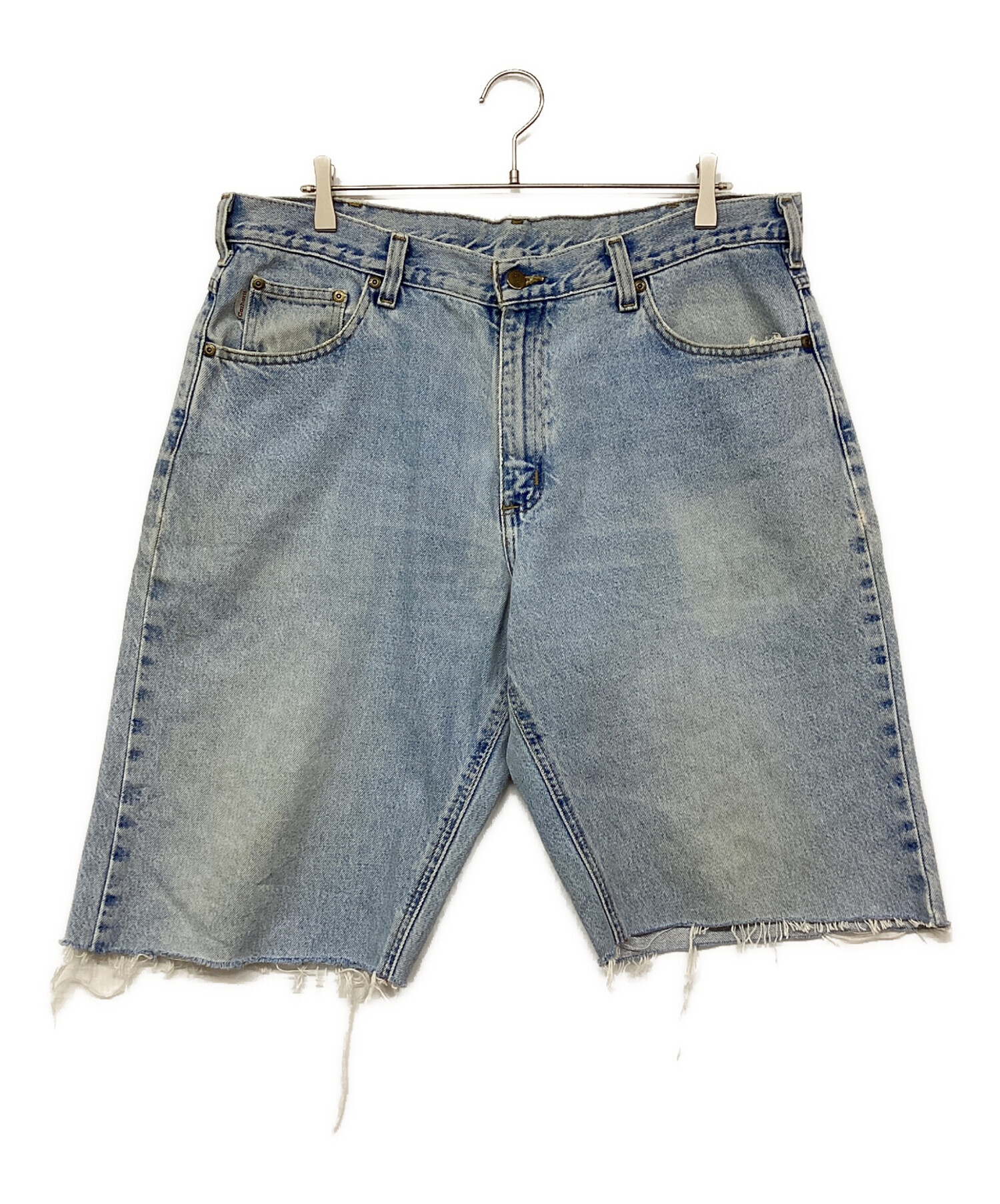 中古・古着通販】CarHartt (カーハート) ハーフデニムパンツ スカイ