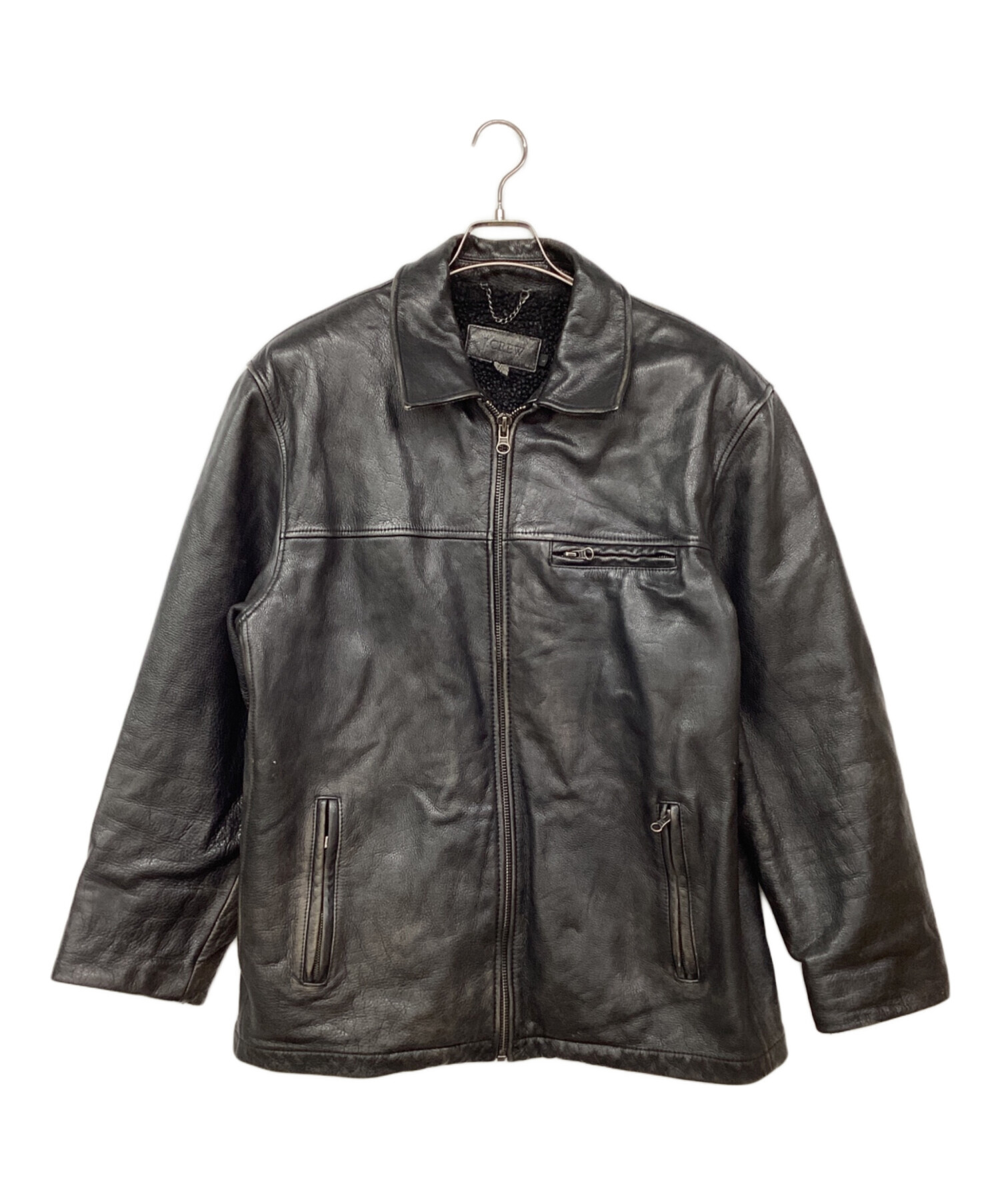 中古・古着通販】J.CREW (ジェイクルー) レザージップジャケット