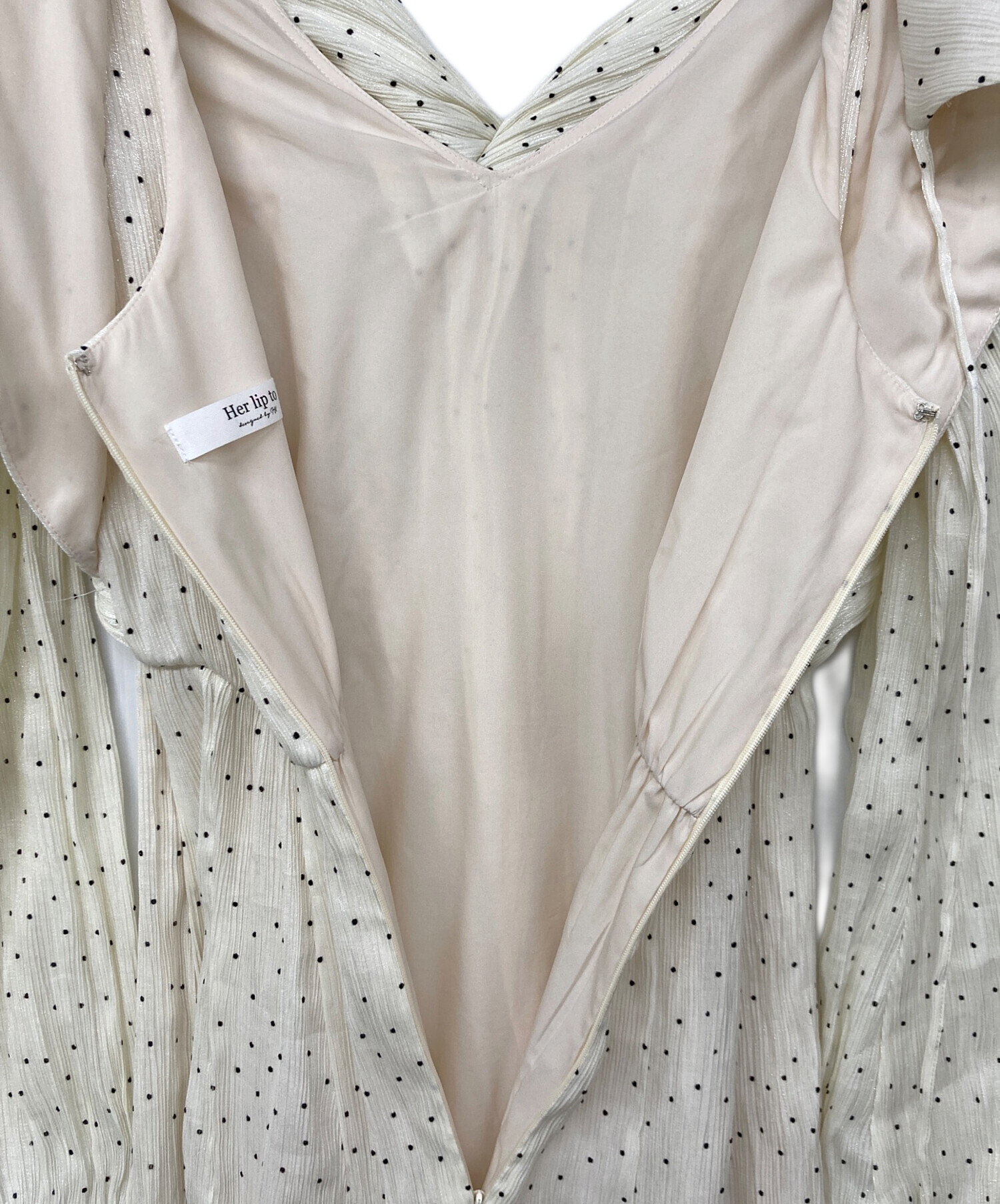 中古・古着通販】Her lip to (ハーリップトゥ) Moon Glow Dot Pleated 