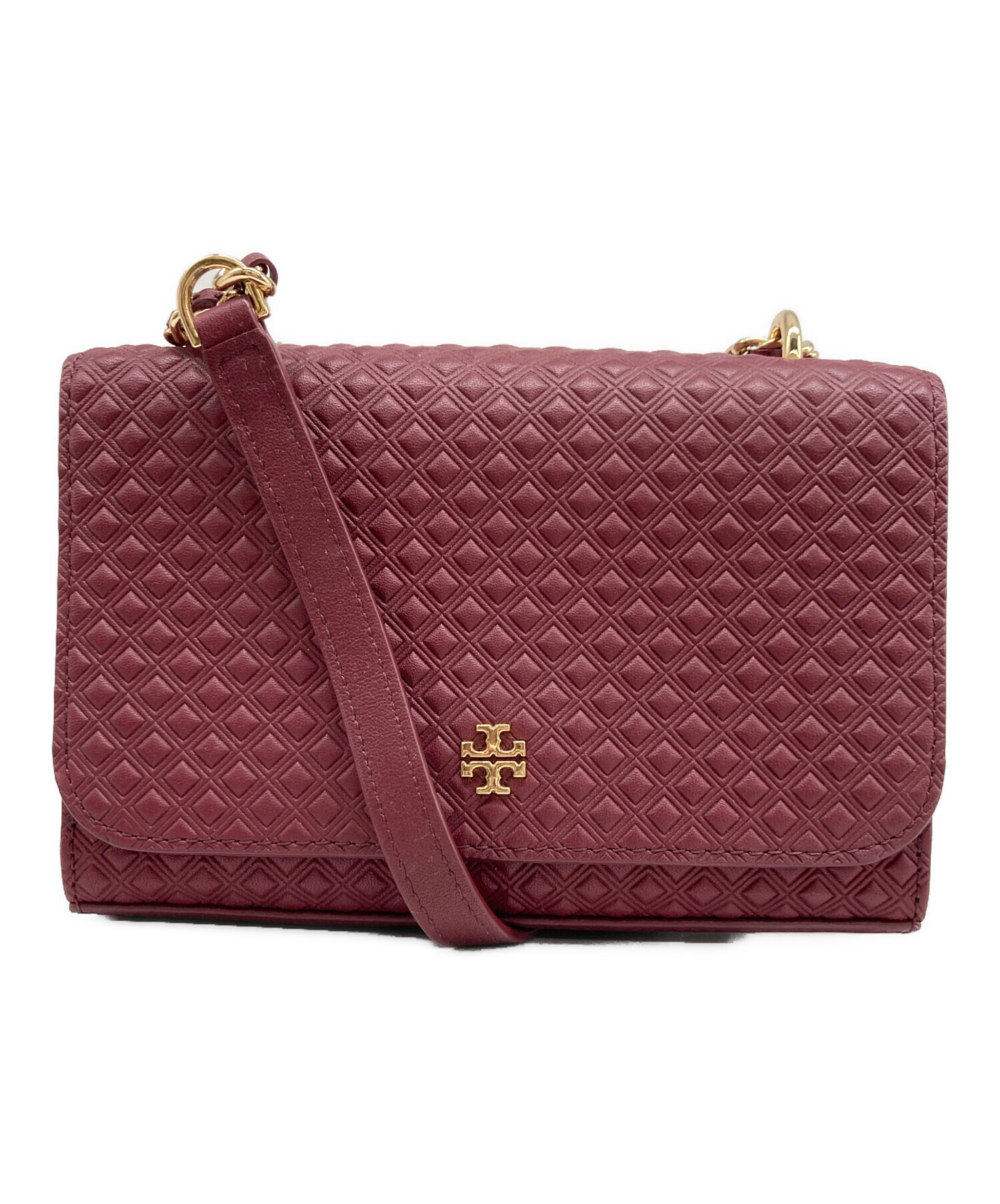 中古・古着通販】TORY BURCH (トリーバーチ) MARION EMBOSSED SHRUNKEN 