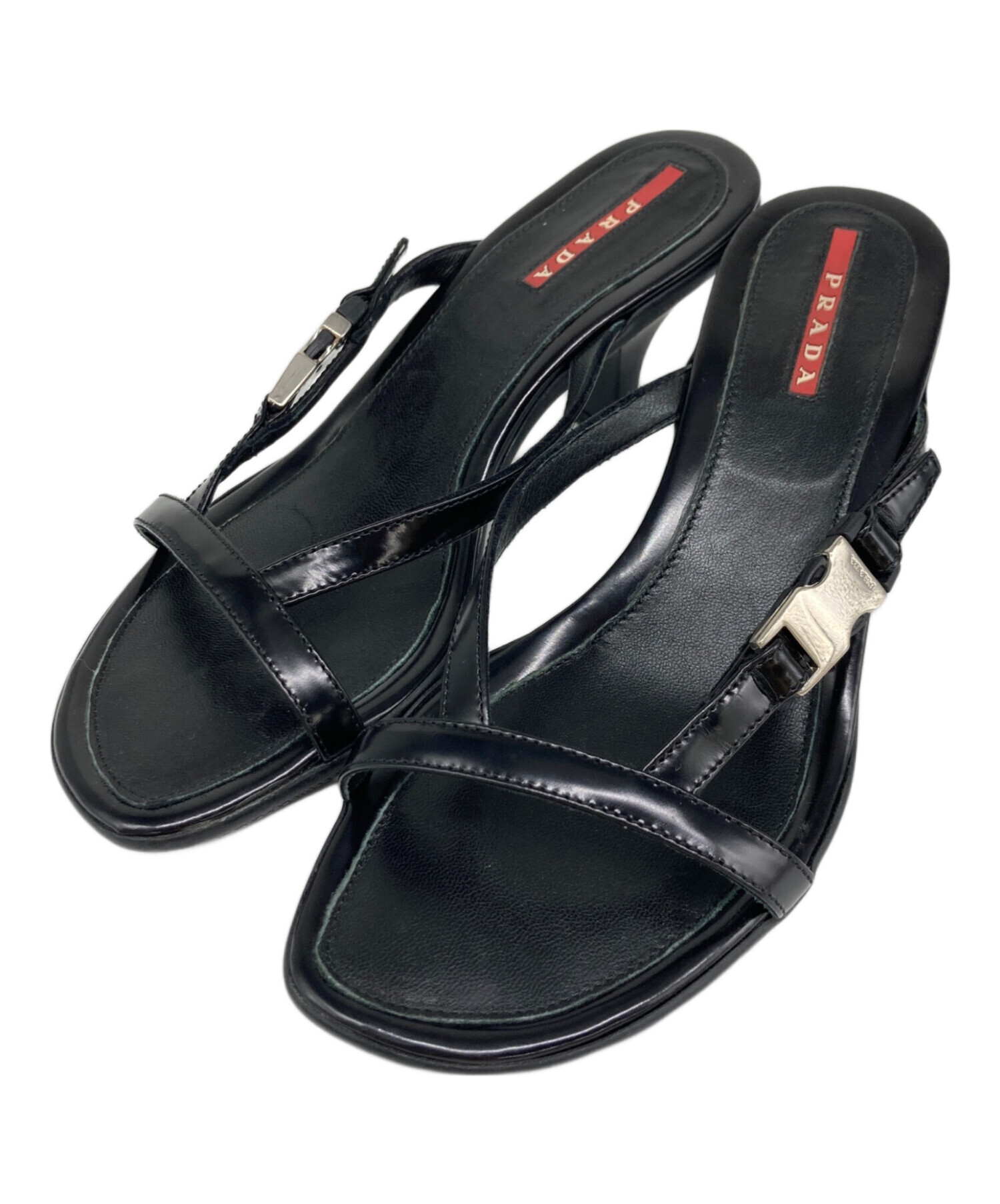 PRADA ブラックサンダル サイズ35 1/2