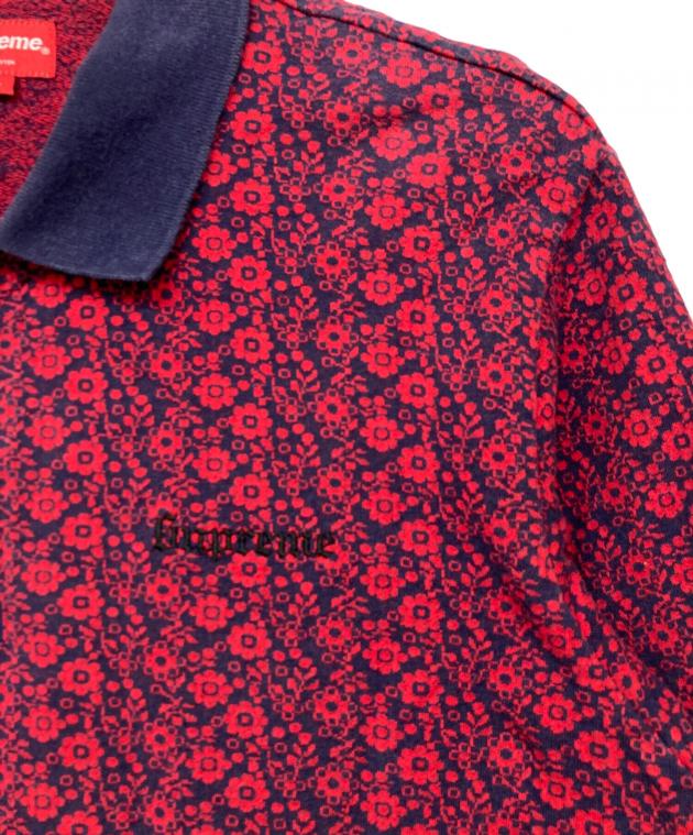 トップス Supreme Floral Jacquard Zip Supreme Floral Jacquard Zip L S Polo (FW18) - $110