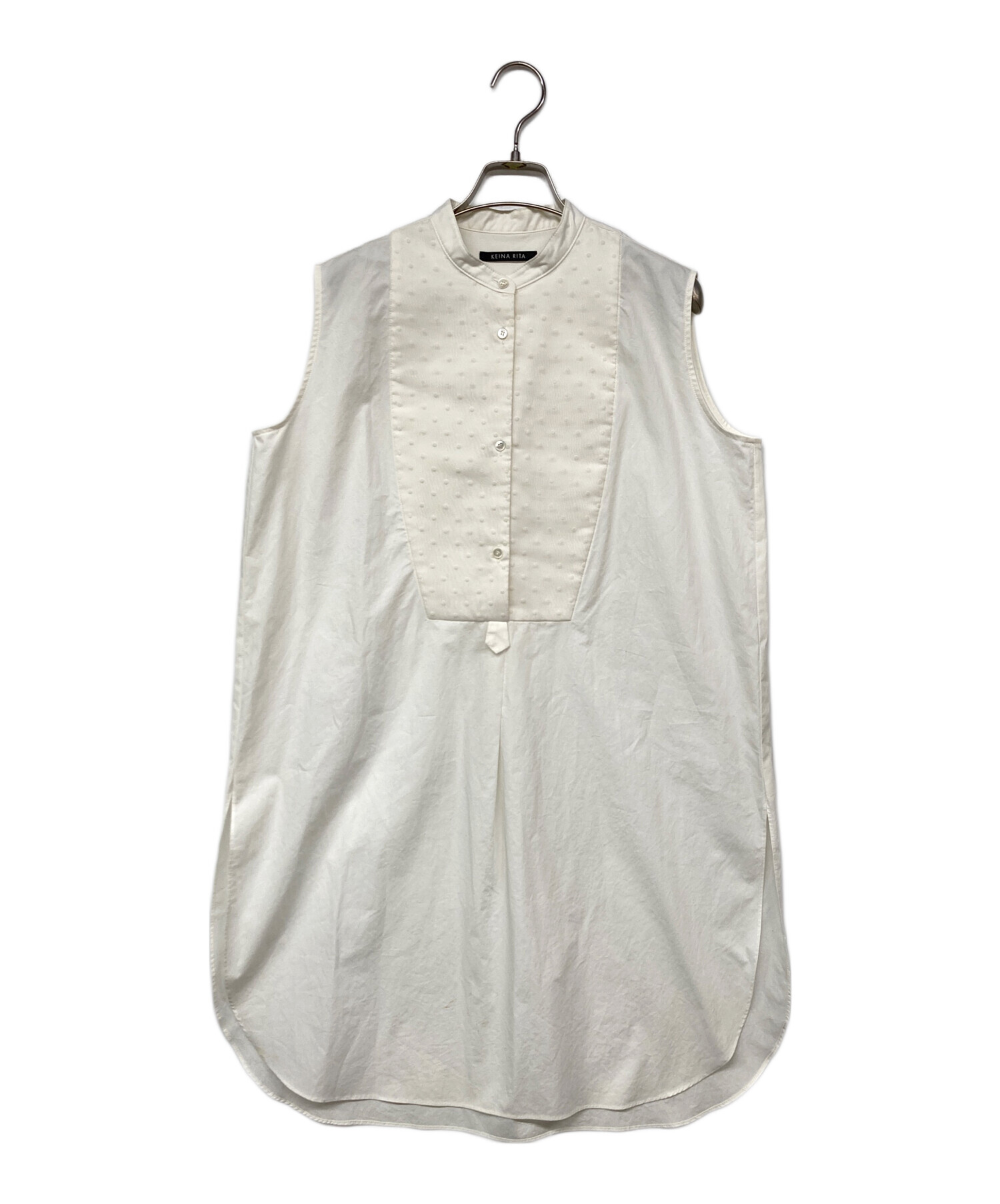 中古・古着通販】keina rita (ケイナ リタ) Band Collar Shirt/バンド 