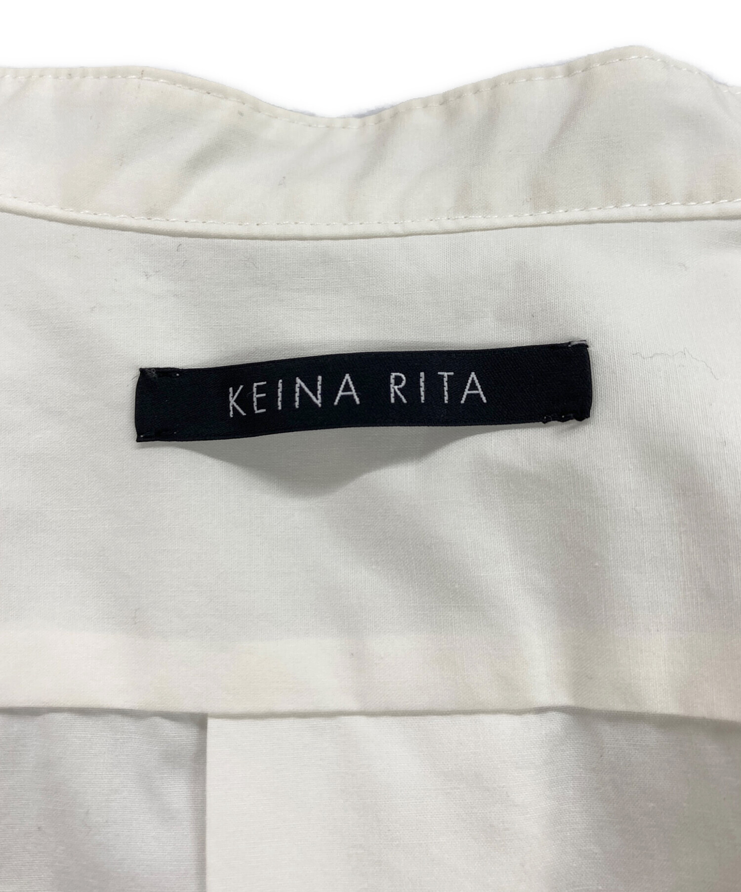 中古・古着通販】keina rita (ケイナ リタ) Band Collar Shirt/バンド 