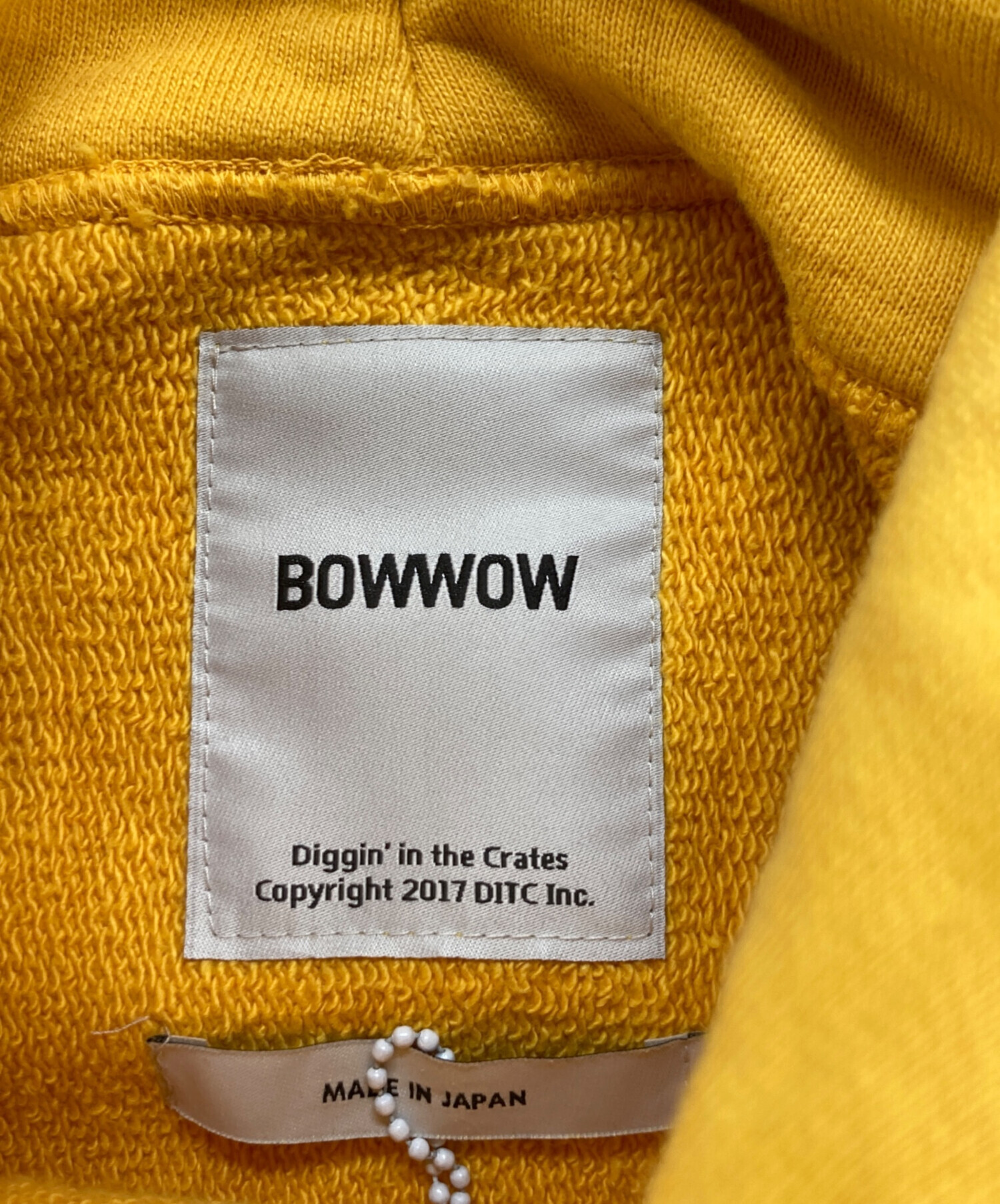 中古・古着通販】BOWWOW (バウワウ) USMC BULLDOG HOODIE イエロー