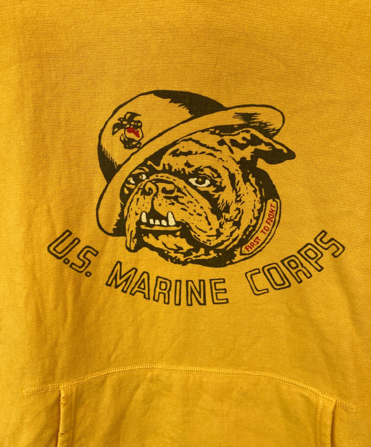 中古・古着通販】BOWWOW (バウワウ) USMC BULLDOG HOODIE イエロー