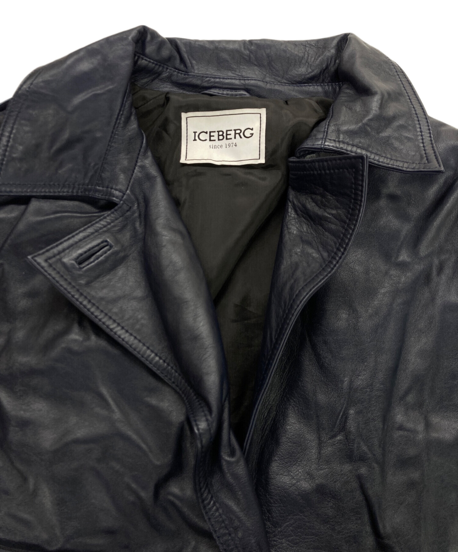 中古・古着通販】ICEBERG (アイスバーグ) leather trench coat/レザー