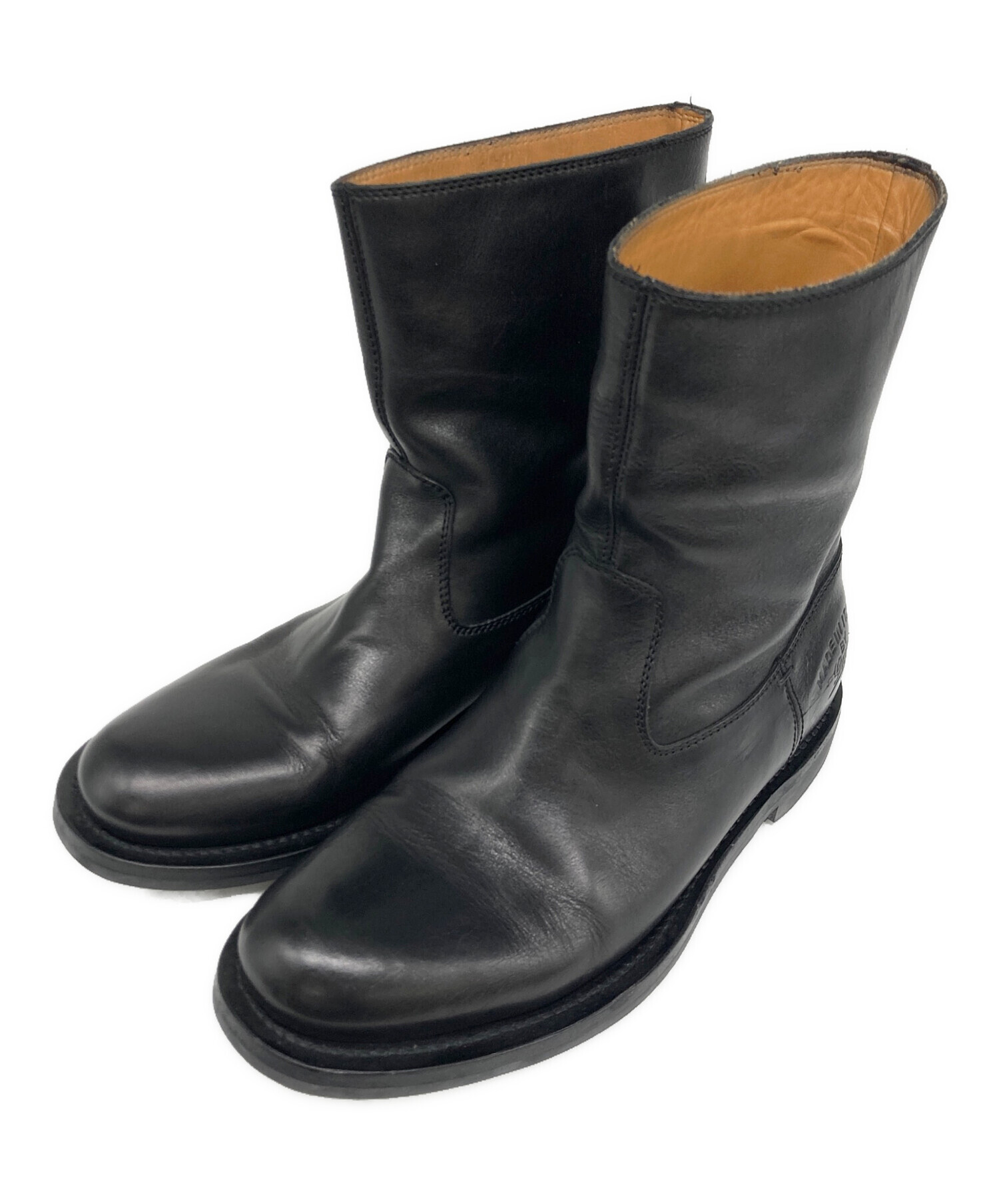 ブラックレザー　ペコスブーツ　27.5センチ 中古・古着通販】GUCCI (グッチ) ペコスブーツ ブラック サイズ:6 1/2