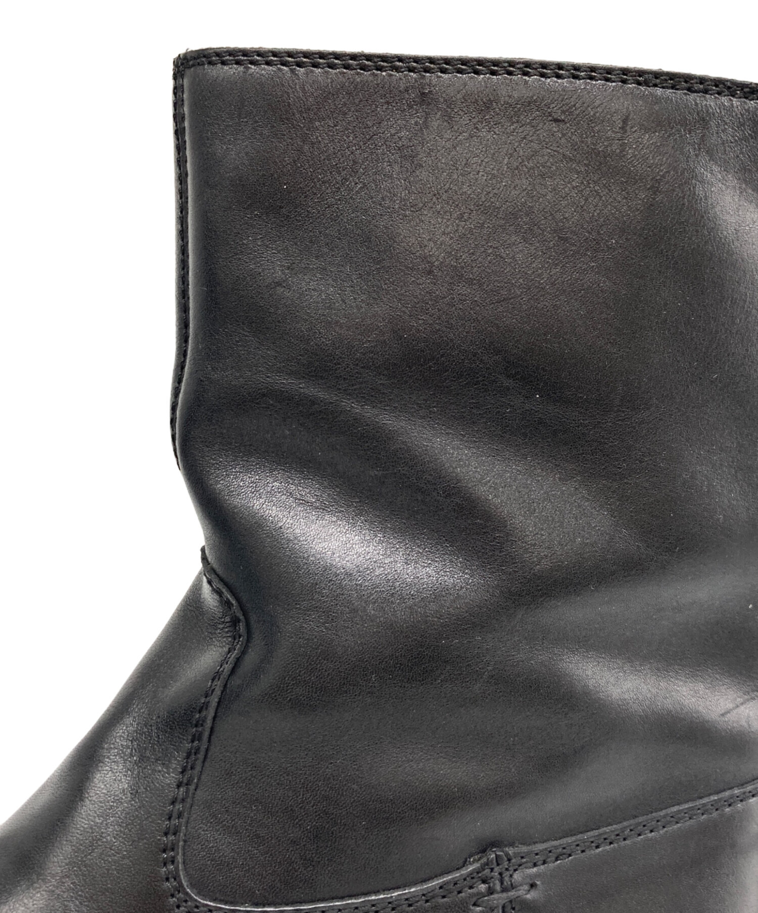 GUCCI グッチ ペコスブーツ ワークブーツ プレーントゥ 本革 ブラック