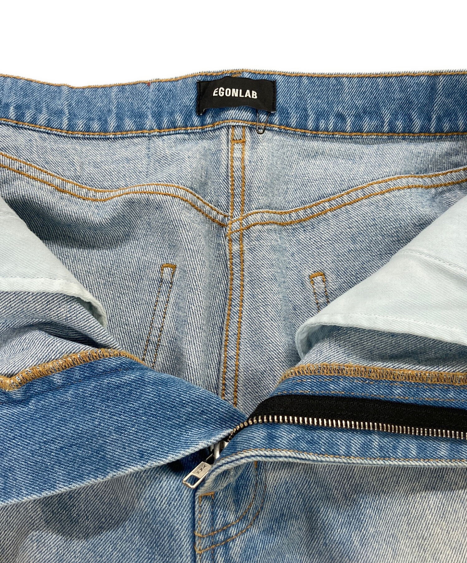中古・古着通販】EGONLAB (エゴンラボ) デストロイデニムパンツ