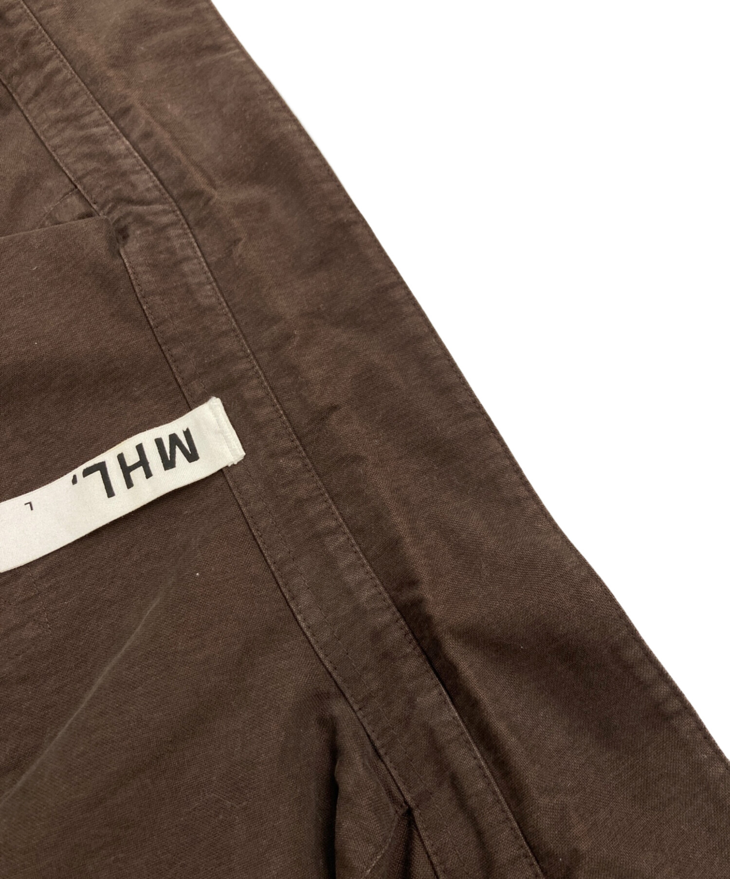 中古・古着通販】MHL (エムエイチエル) 長袖シャツ ブラウン サイズ:L