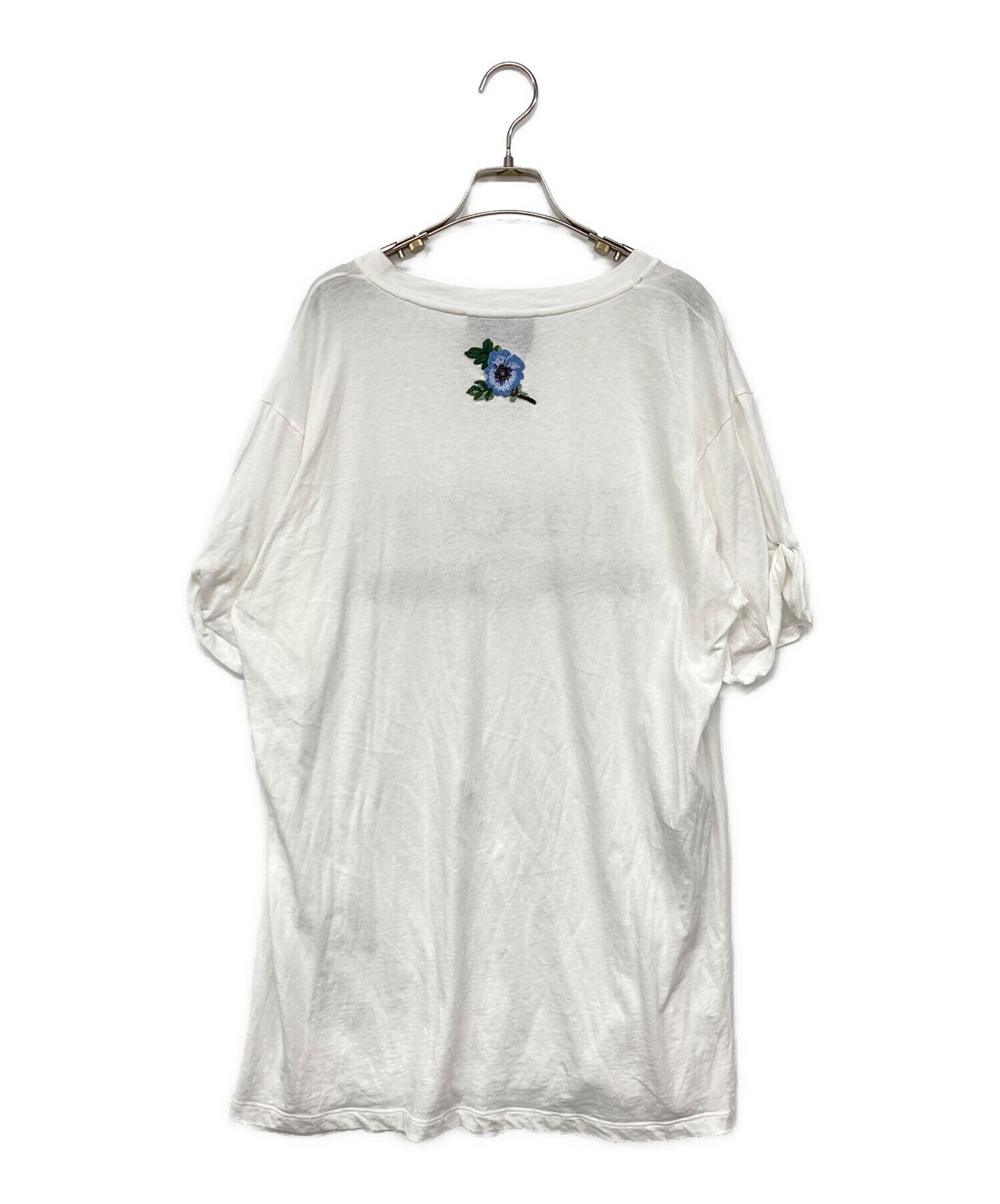 中古・古着通販】GUCCI (グッチ) ロゴプリントTシャツ ホワイト サイズ 