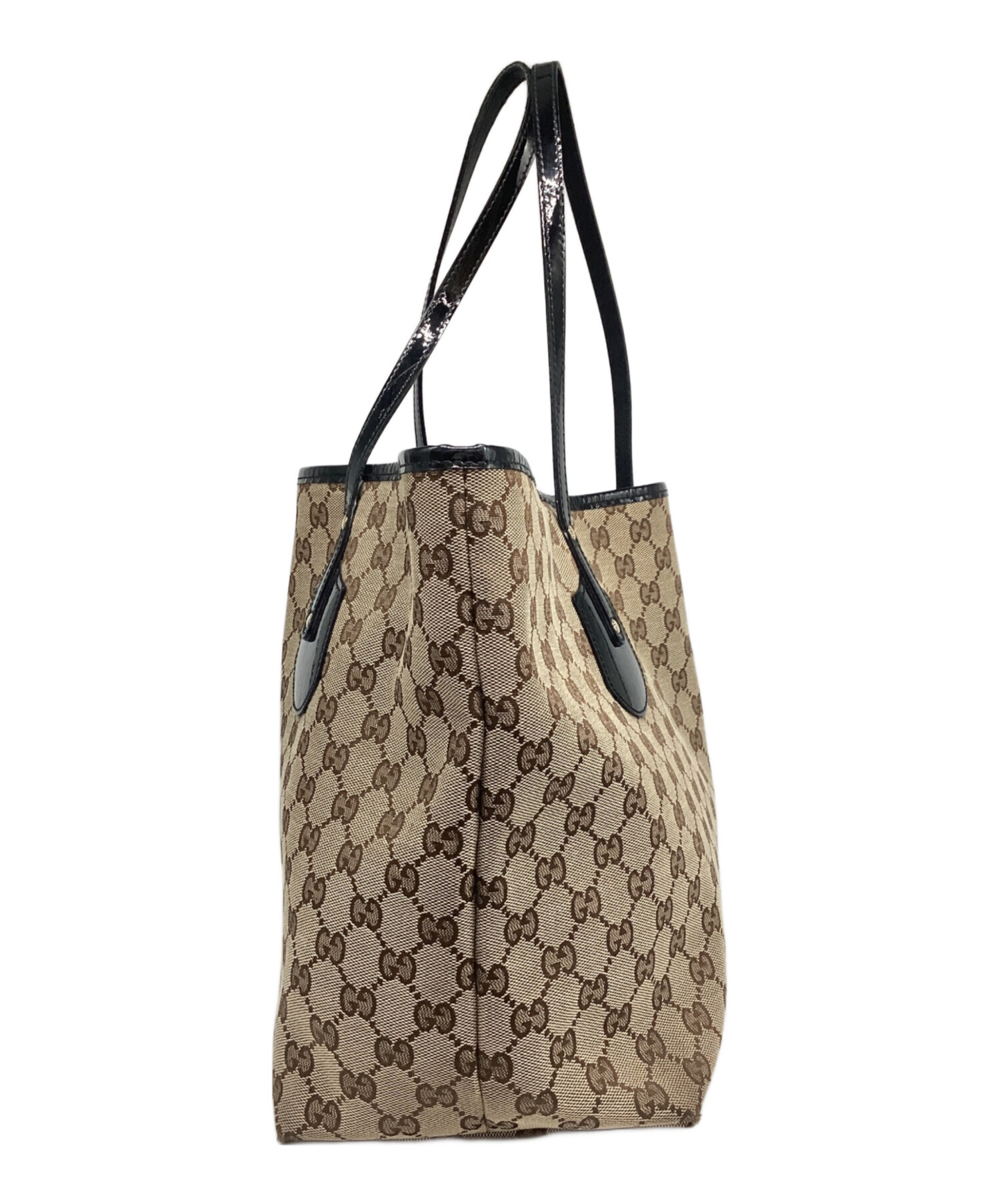中古・古着通販】GUCCI (グッチ) GGキャンバストートバッグ ベージュ 