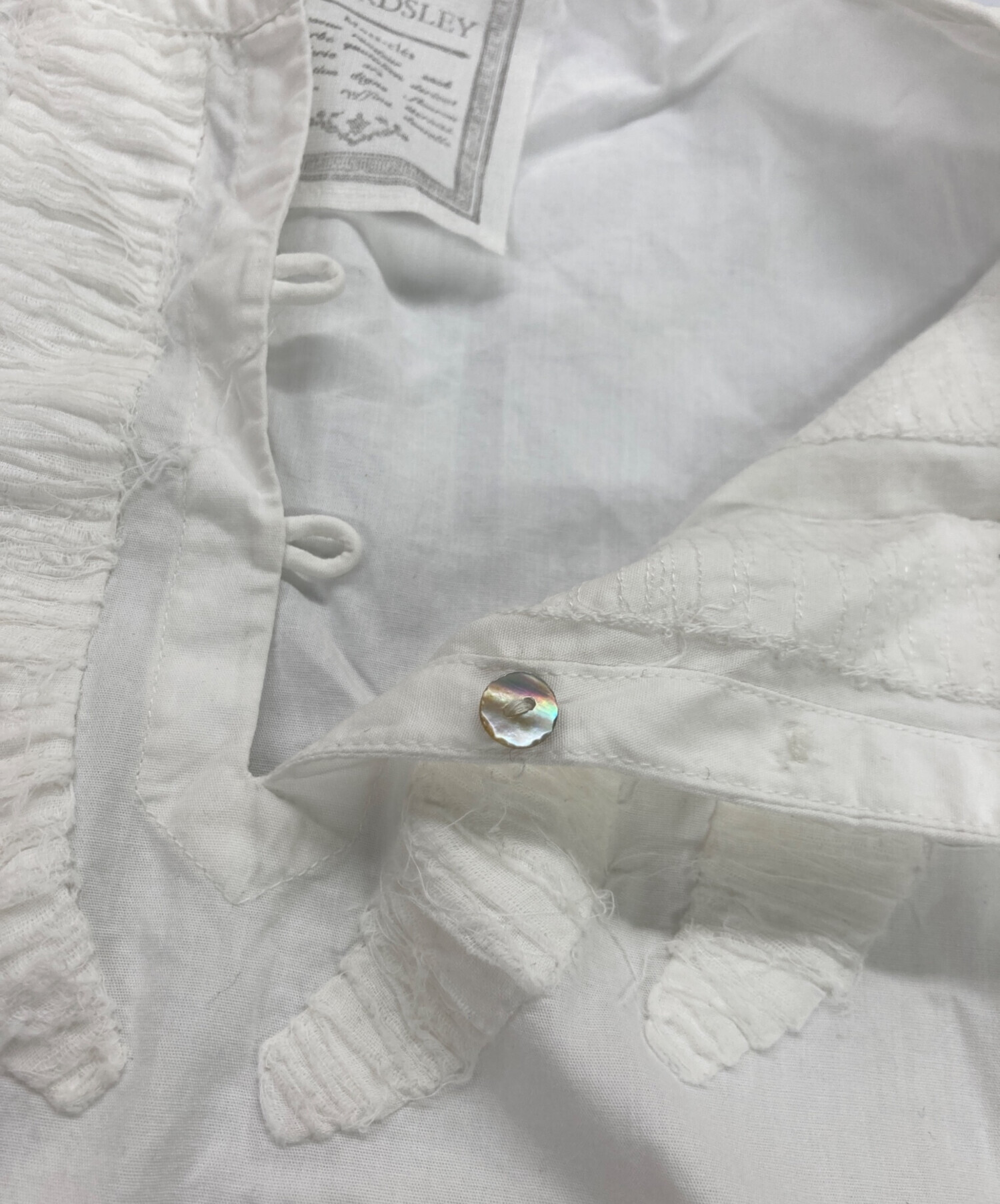 中古・古着通販】BEARDSLEY (ビアズリー) ワイドブラウス ホワイト 
