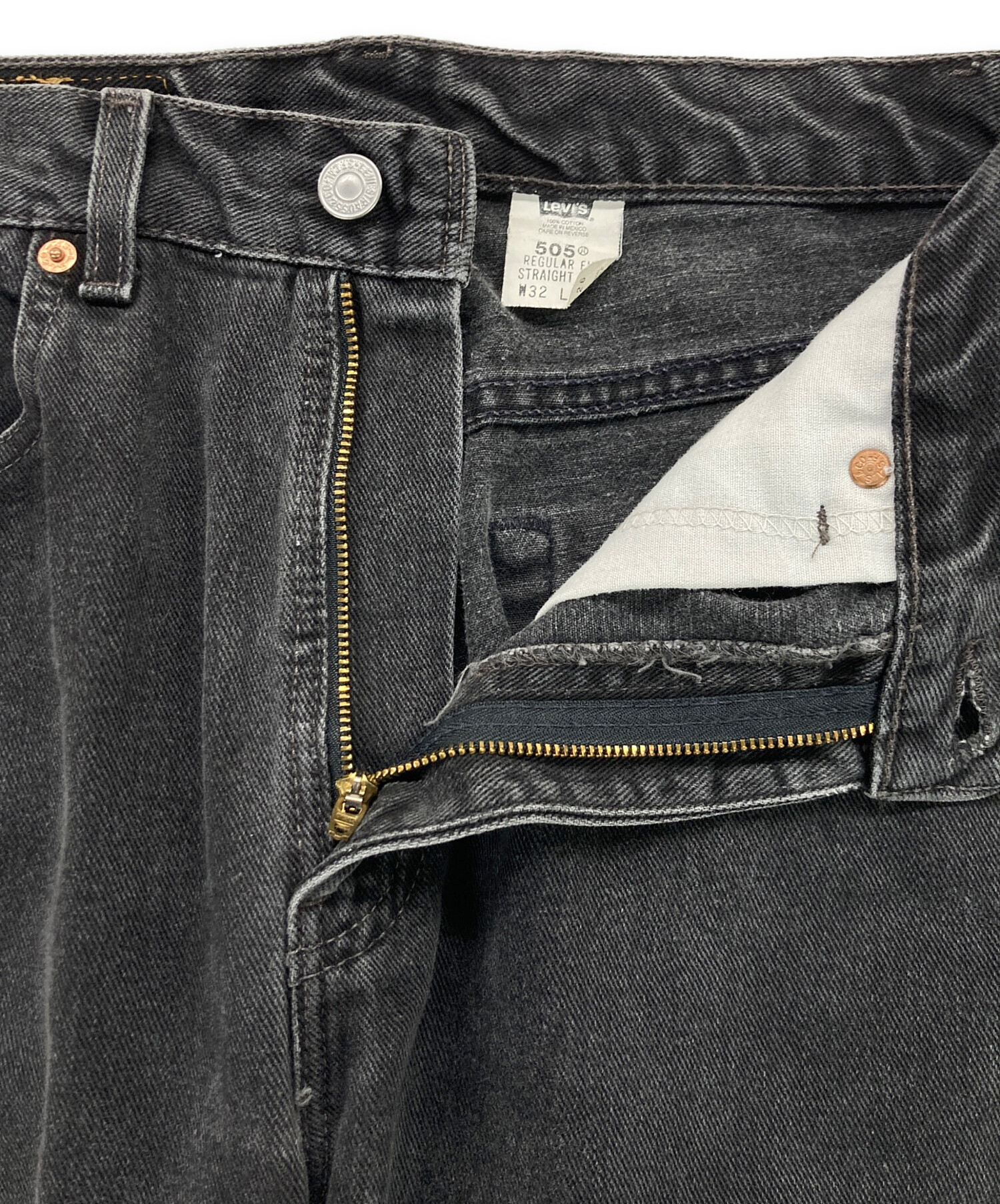 中古・古着通販】LEVI'S (リーバイス) デニムパンツ ブラック サイズ