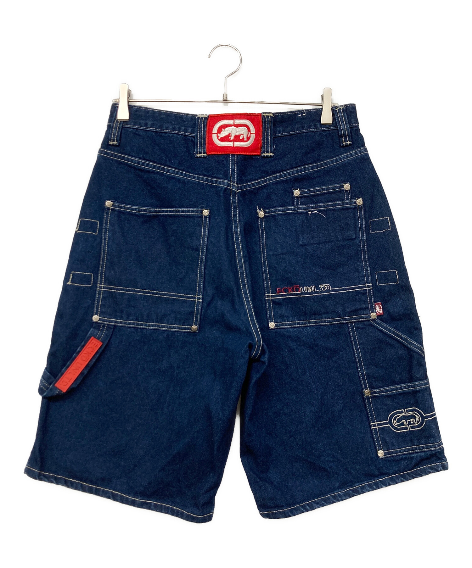 中古・古着通販】ECKO (エコー) ハーフデニムパンツ インディゴ サイズ 