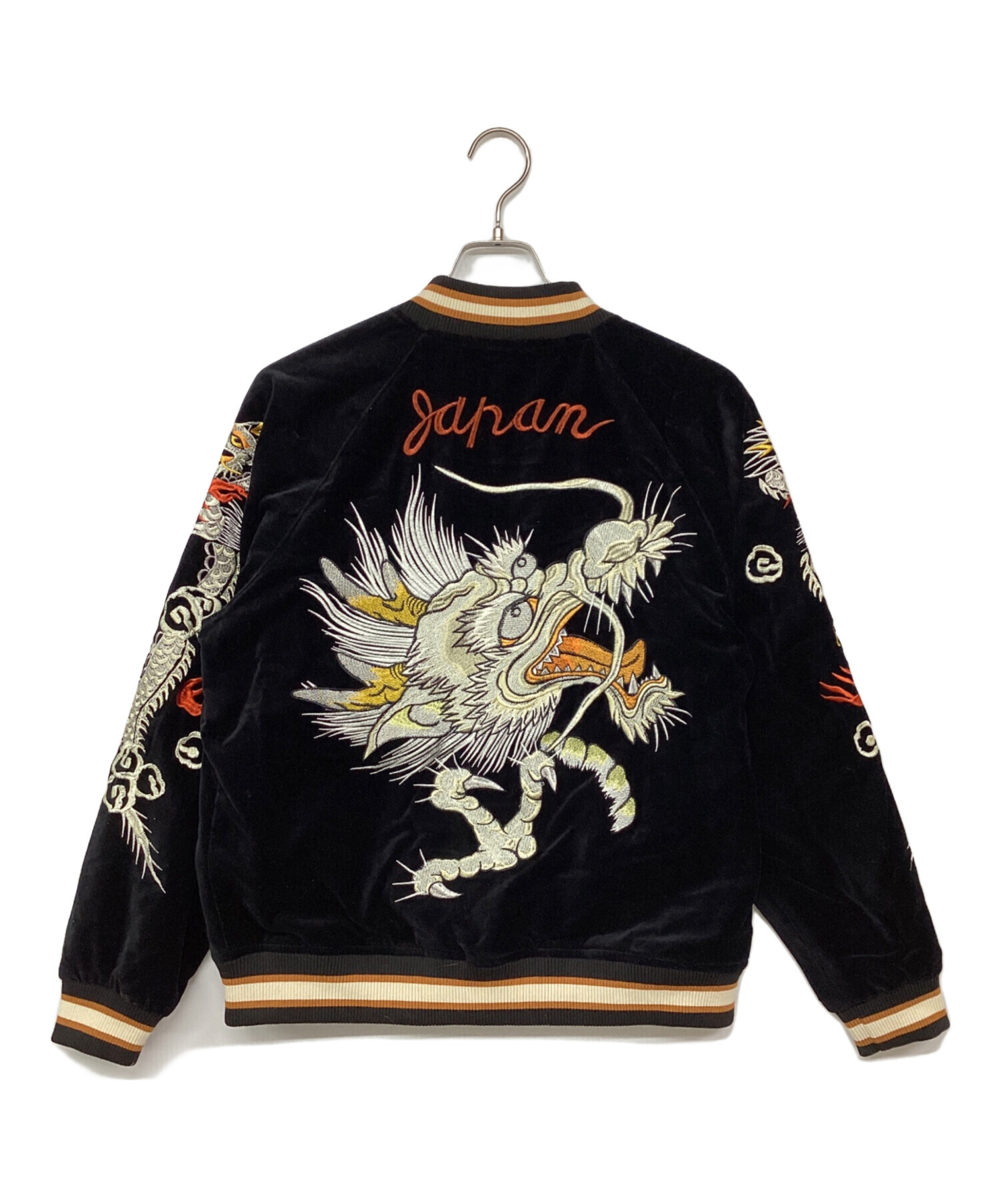 中古・古着通販】OBORO (オボロ) 別珍スカジャン ブラック サイズ:L