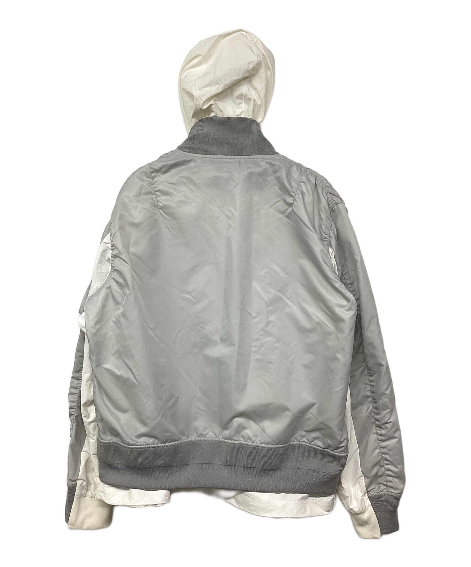 sacai 3778 グレー レイヤードトップス 中古・古着通販】NIKE (ナイキ) sacai (サカイ) NRG LAYERED JKT/NRG