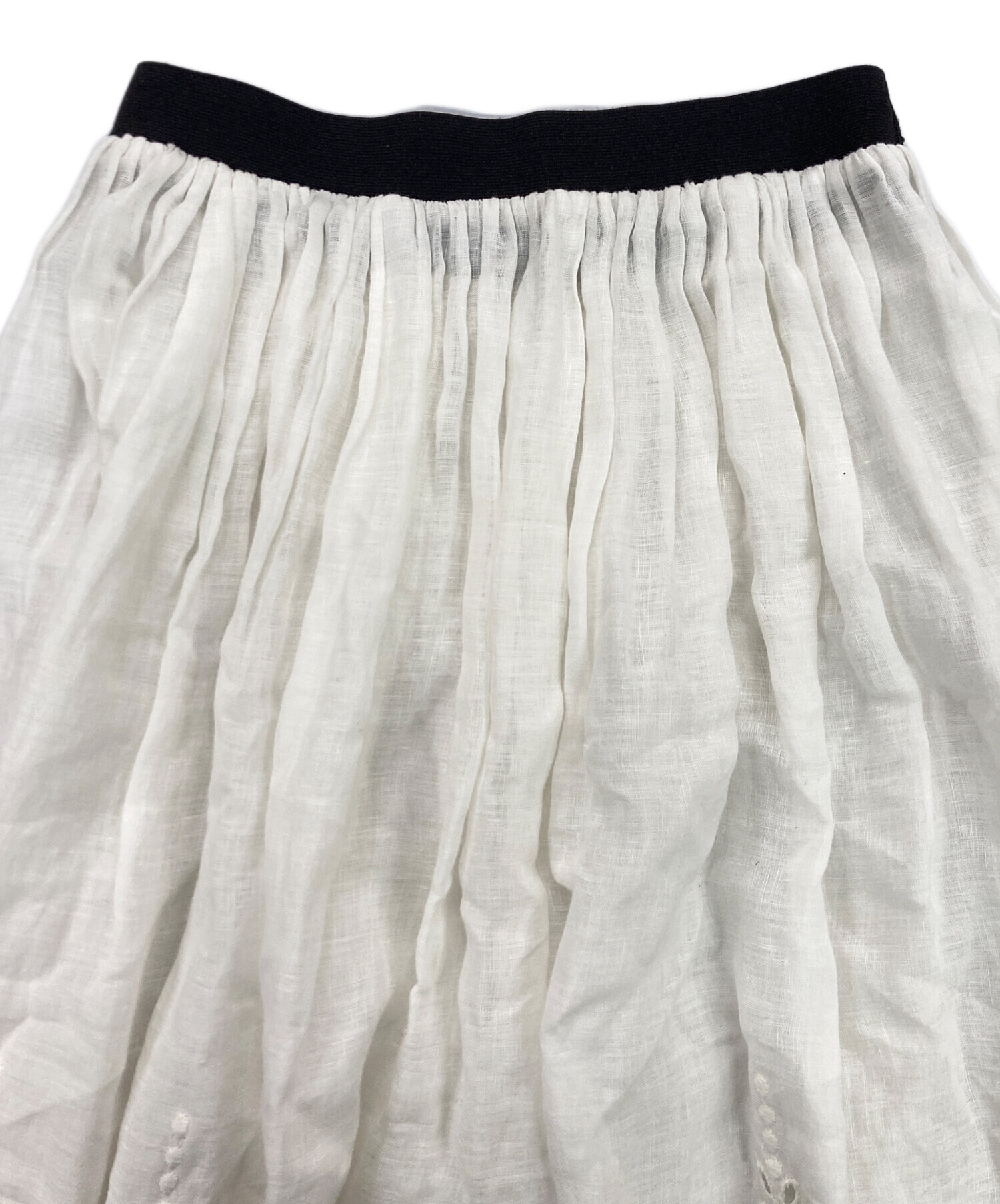 中古・古着通販】lisette (リゼッタ) リネンスカート ホワイト サイズ