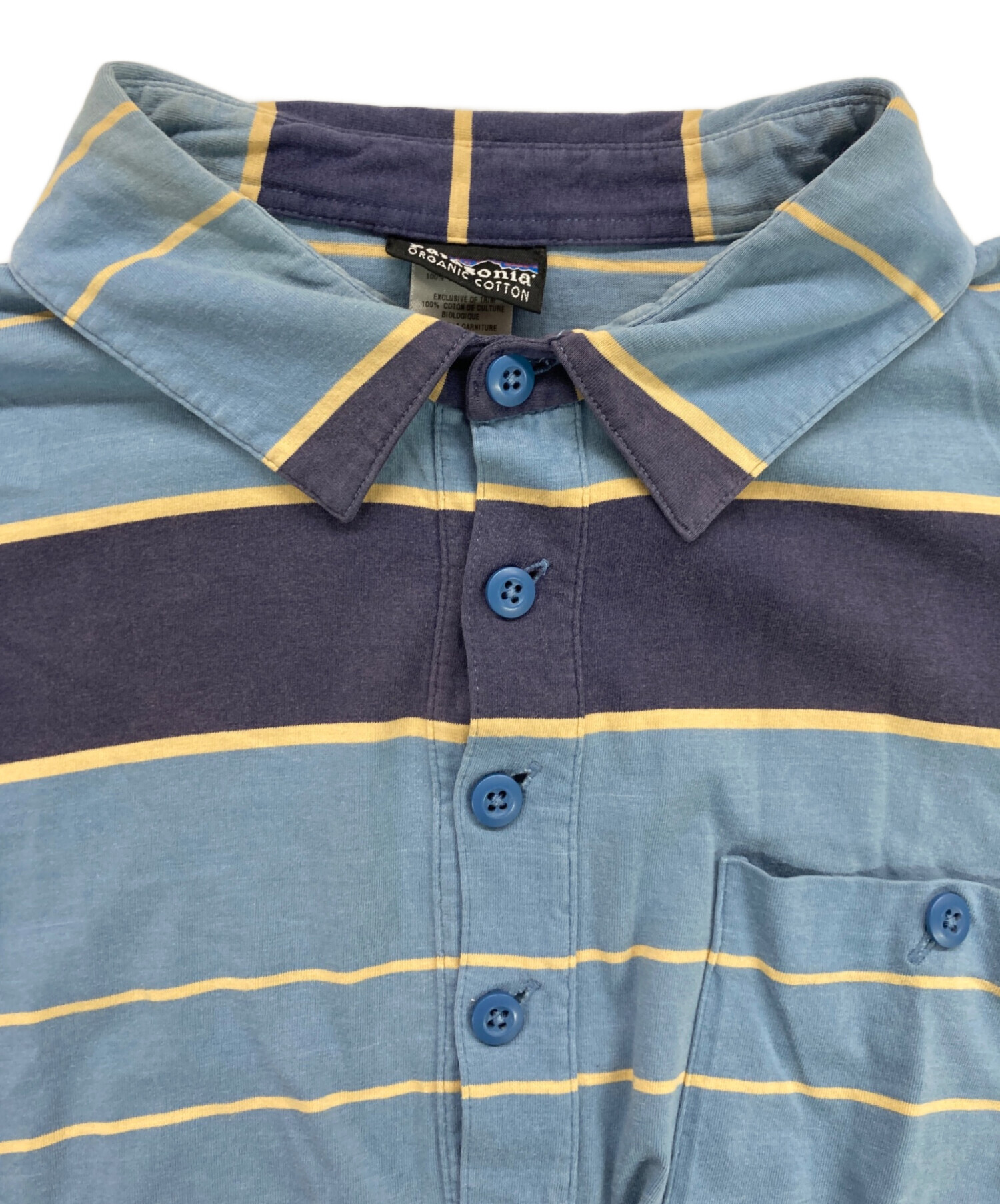 中古・古着通販】Patagonia (パタゴニア) ボーダーポロシャツ ブルー