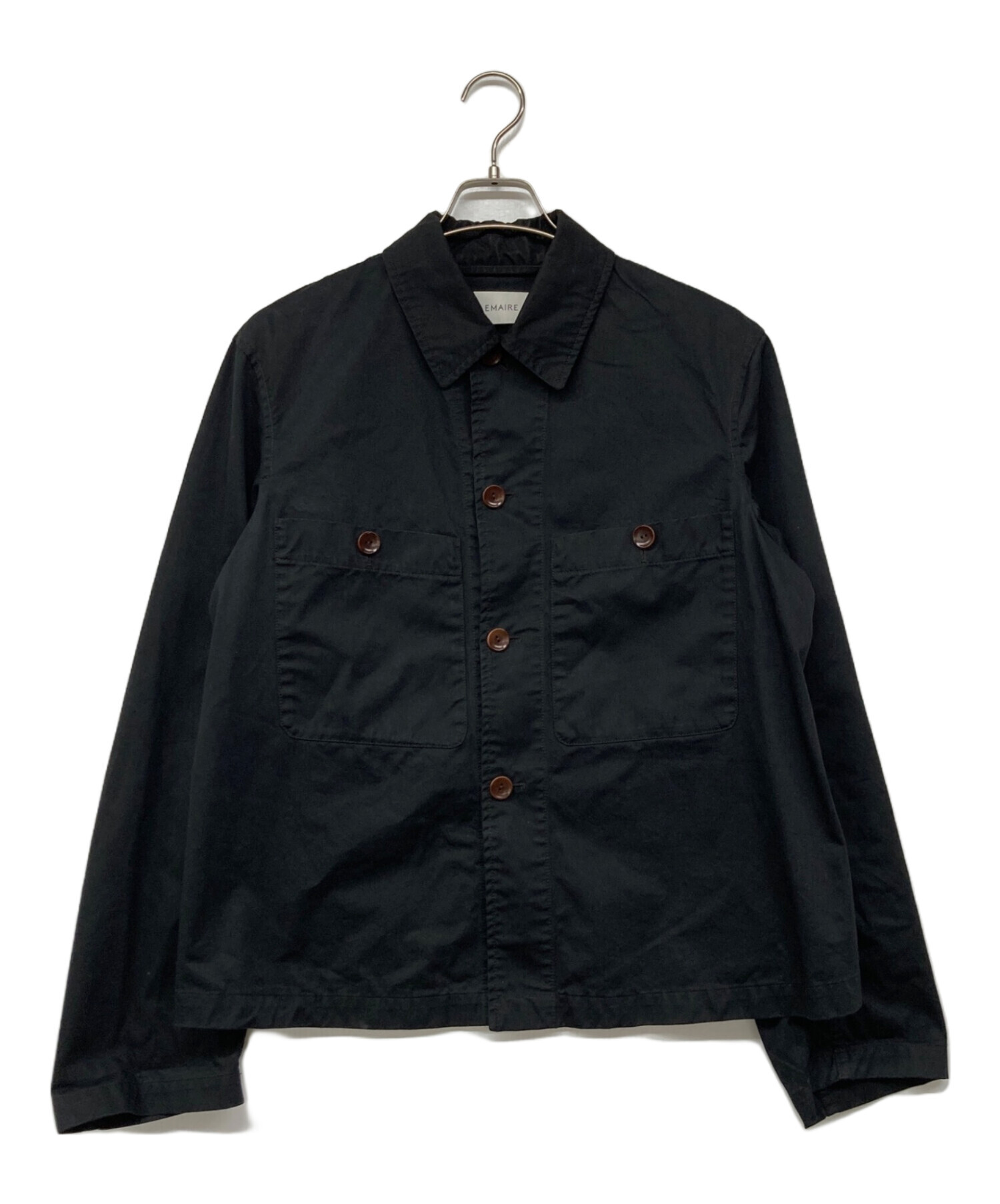 中古・古着通販】LEMAIRE (ルメール) MILITARY OVERSHIRT ブラック 