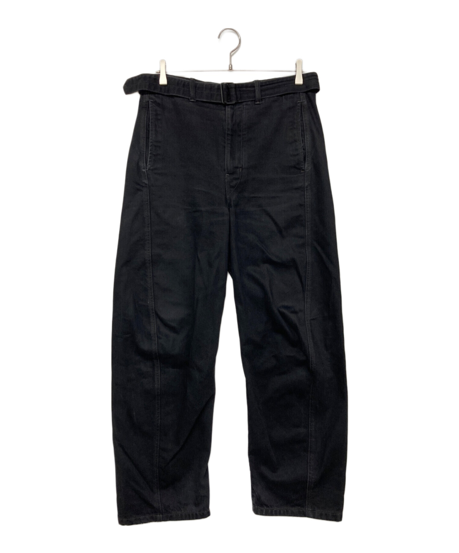 中古・古着通販】LEMAIRE (ルメール) twisted belted pants ブラック 