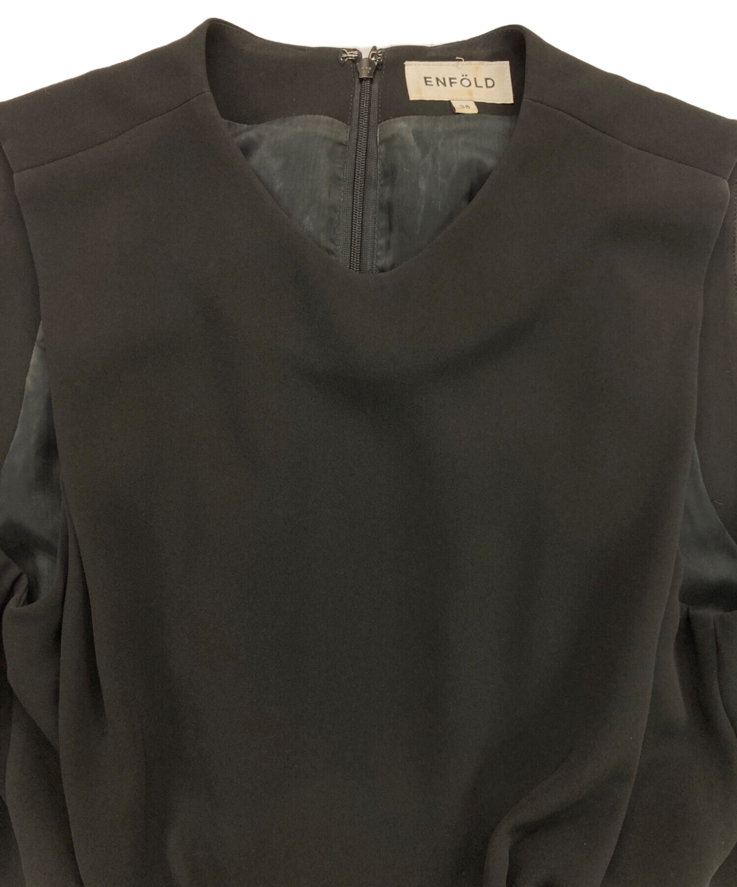 中古・古着通販】ENFOLD (エンフォルド) オールインワン ブラック
