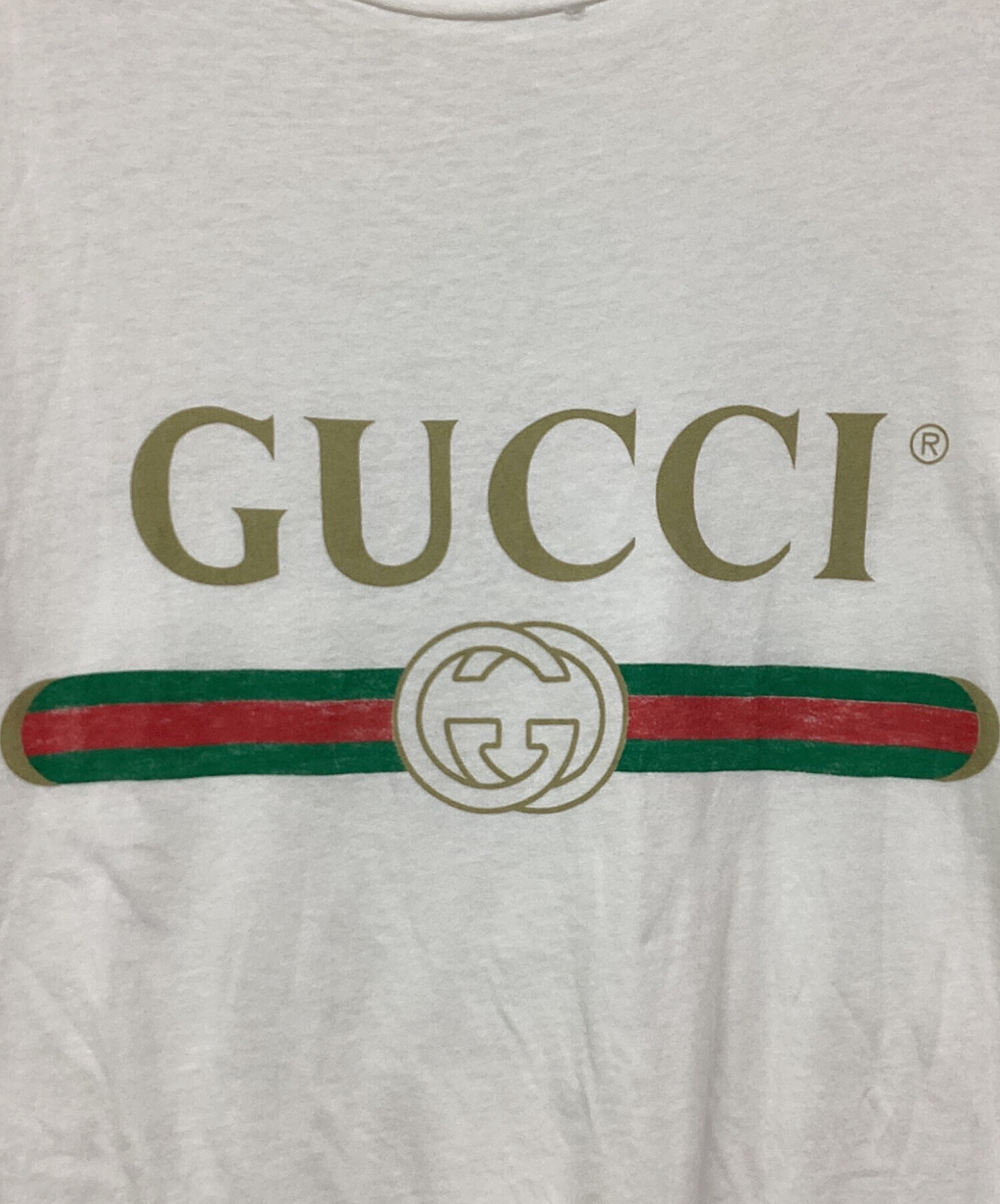 中古・古着通販】GUCCI (グッチ) GUCCIロゴ オーバーサイズ コットン T