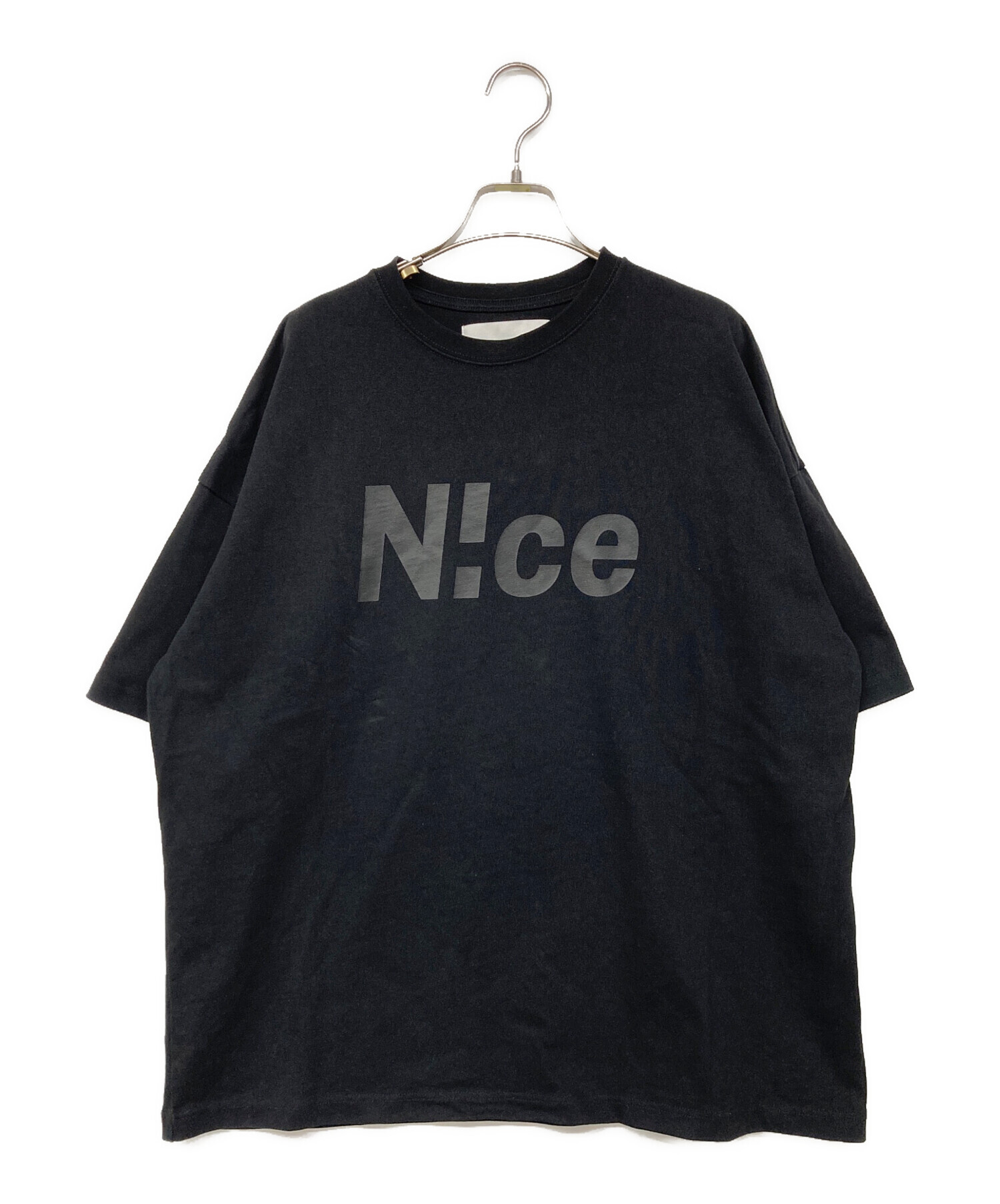 中古・古着通販】N!ce (ナイス) N!ce basic tee/ロゴプリントTシャツ