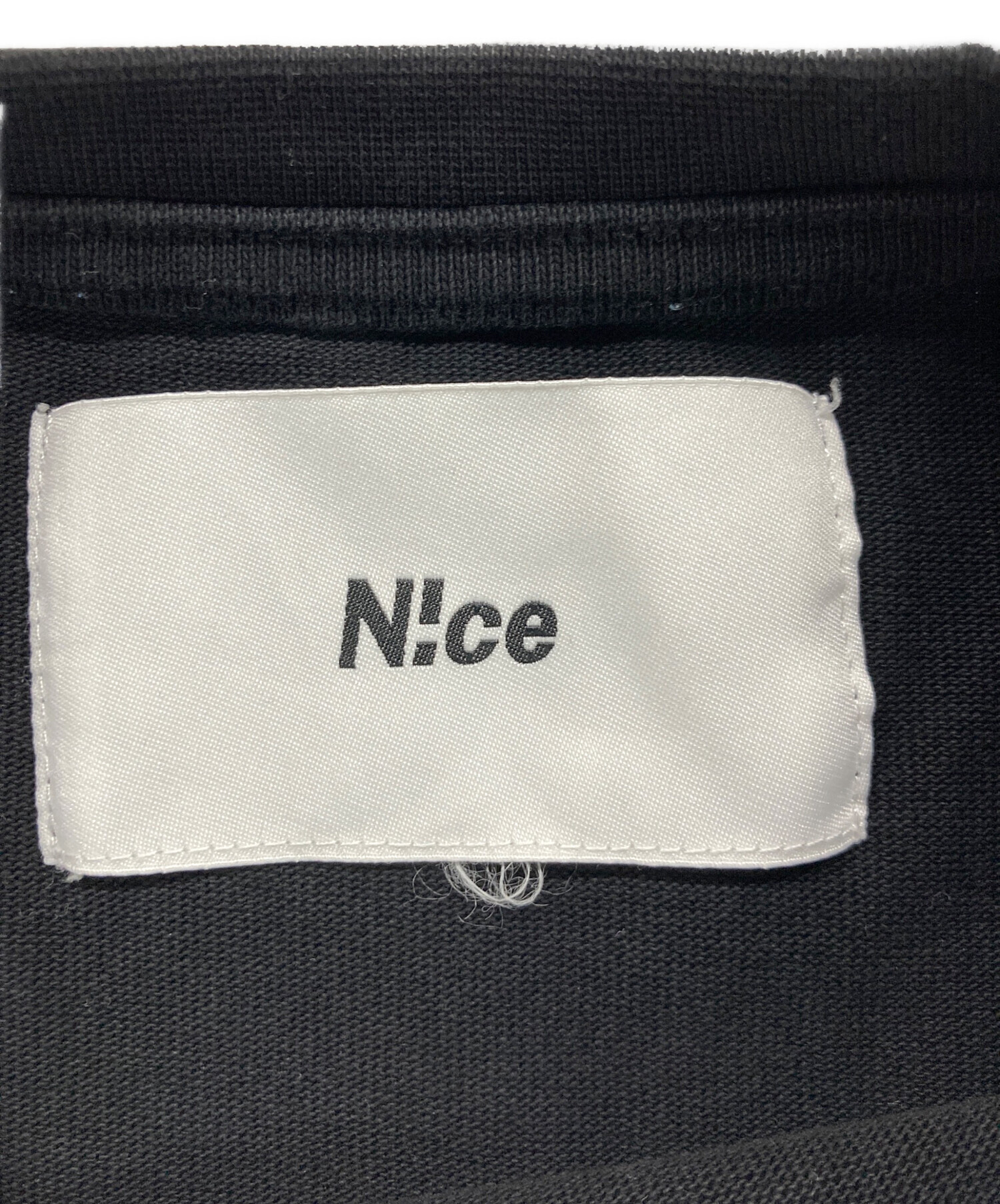 中古・古着通販】N!ce (ナイス) N!ce basic tee/ロゴプリントTシャツ 