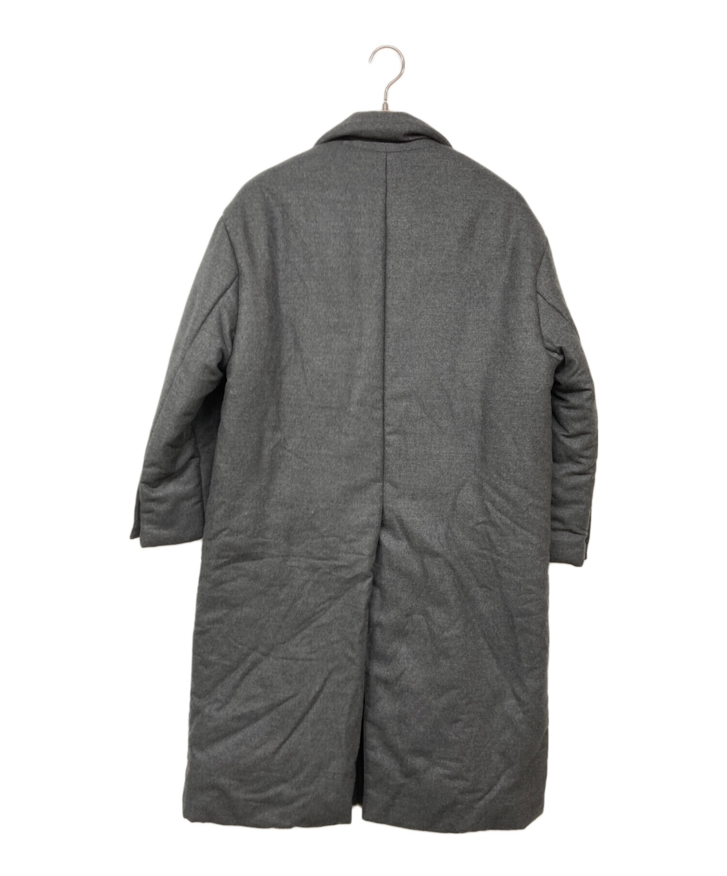 中古・古着通販】PRADA (プラダ) Cashmere Lana Padded Coat グレー