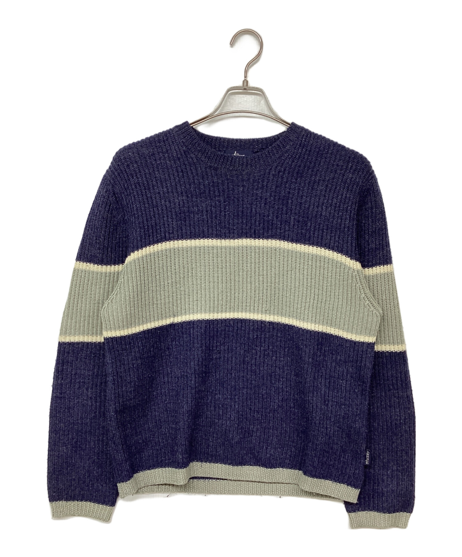 old stussy マフラー ボーダー ニット 90s USA製 希少】90s