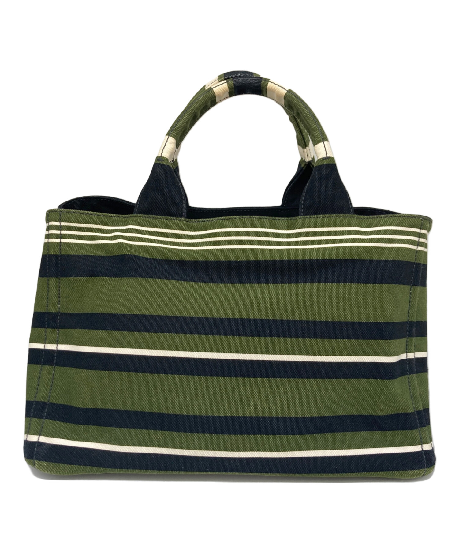 中古・古着通販】PRADA (プラダ) カナパMハンドバッグ グリーン 