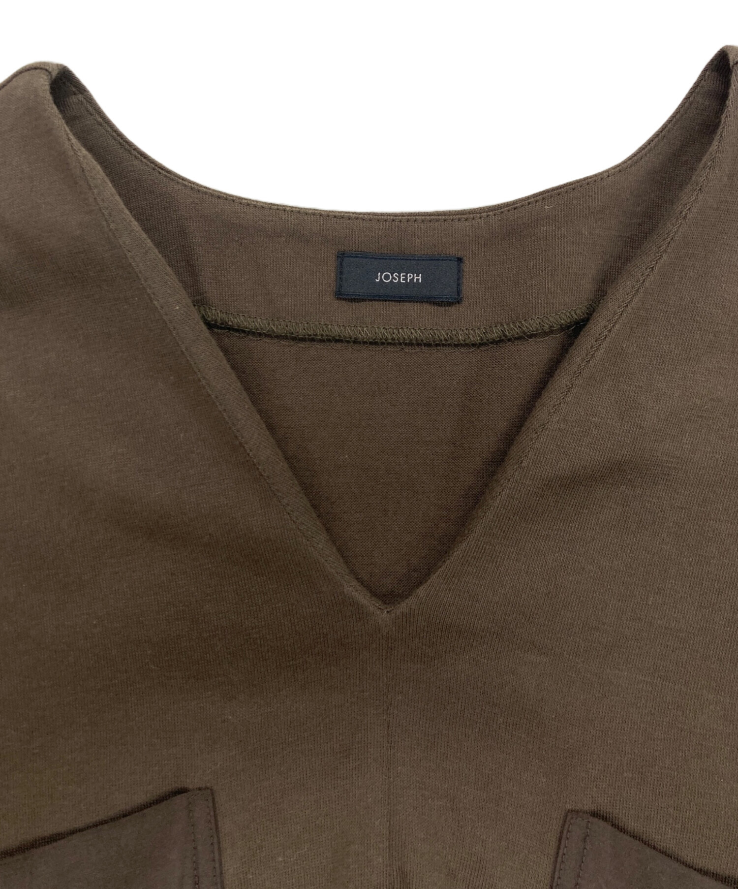 ブラウン ノースリーブ ワンピース 中古 美品 中古・古着通販】JOSEPH (ジョゼフ) ワンピース ブラウン サイズ:M