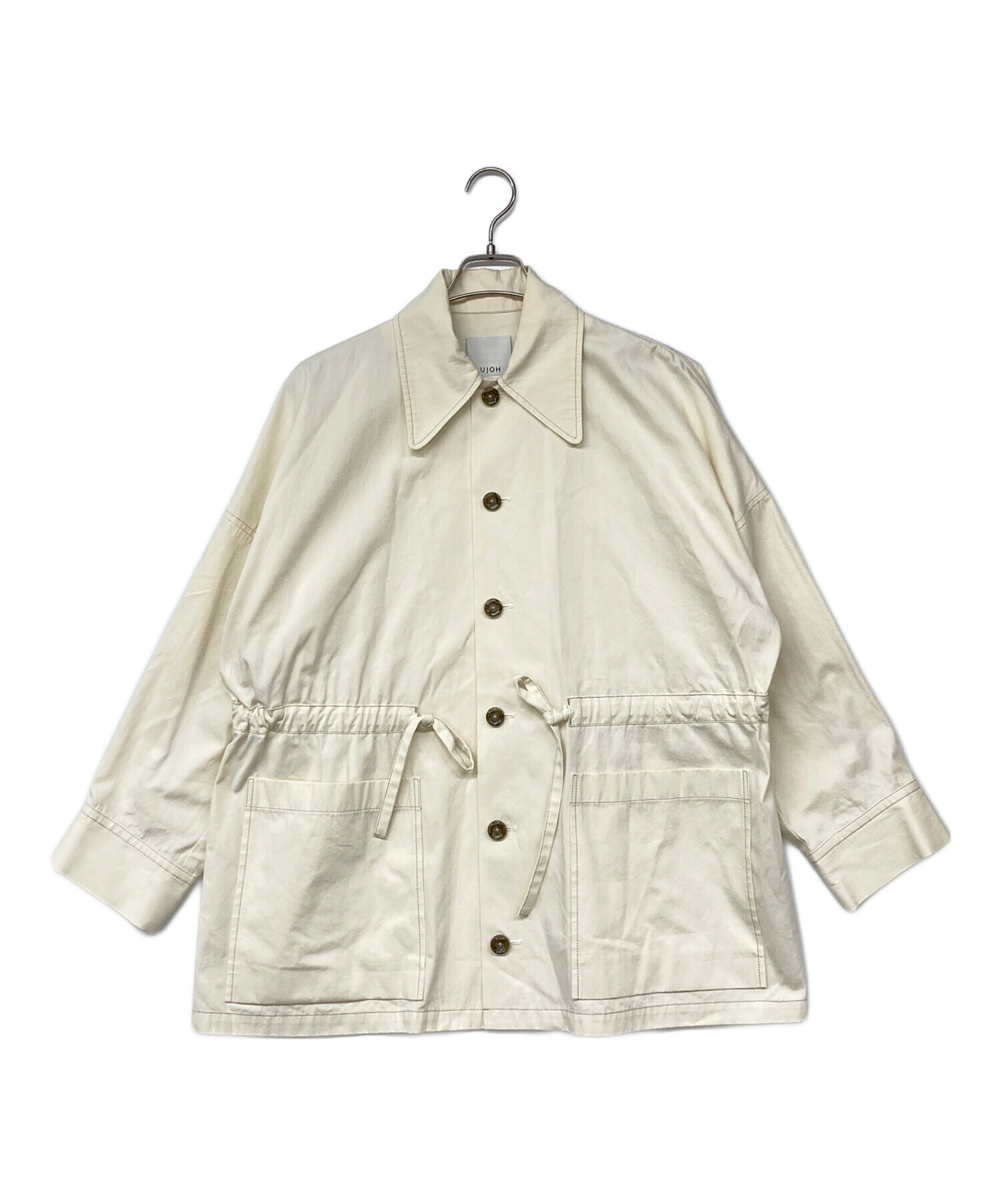 中古・古着通販】Ujoh (ウジョー) ドローコードブルゾン アイボリー