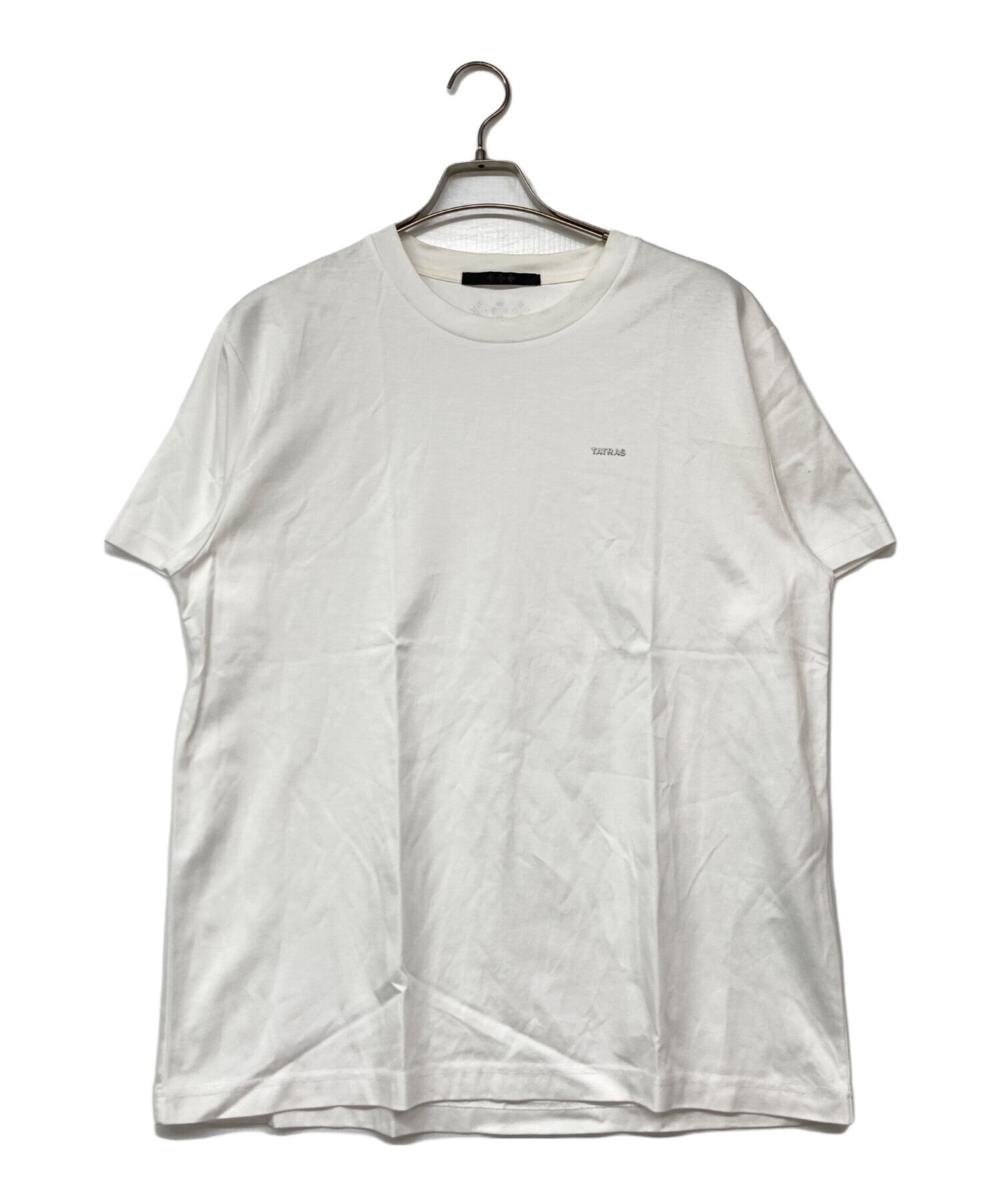 中古・古着通販】TATRAS (タトラス) セロロゴTシャツ ホワイト サイズ 