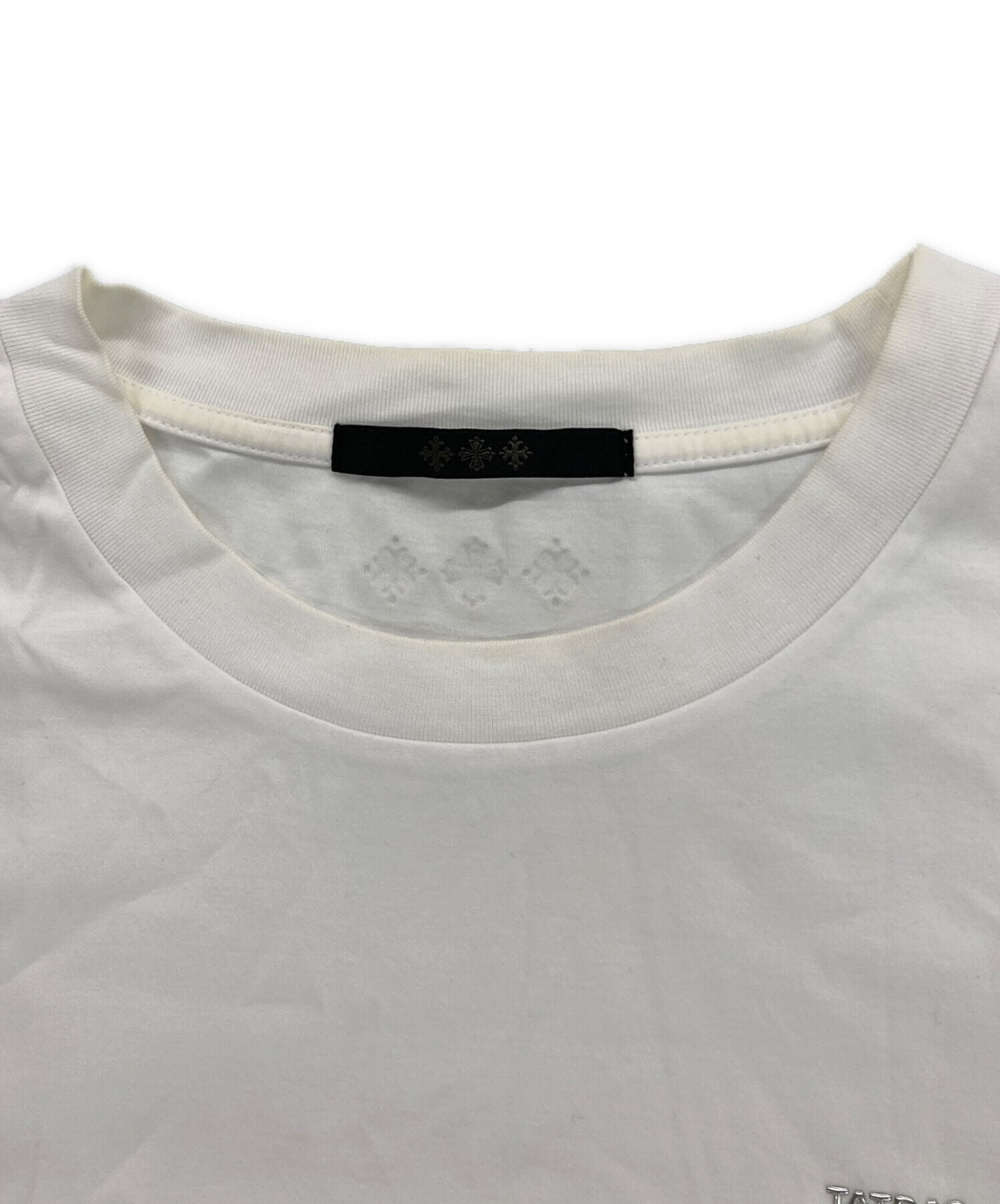 中古・古着通販】TATRAS (タトラス) セロロゴTシャツ ホワイト サイズ 