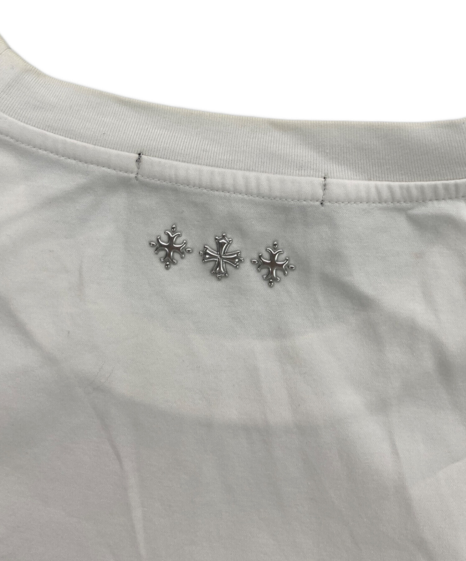 中古・古着通販】TATRAS (タトラス) セロロゴTシャツ ホワイト サイズ 