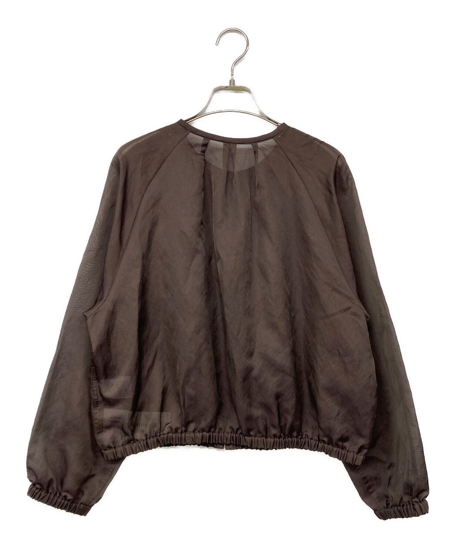 中古・古着通販】UNTITLED (アンタイトル) シアーブルゾン ブラウン