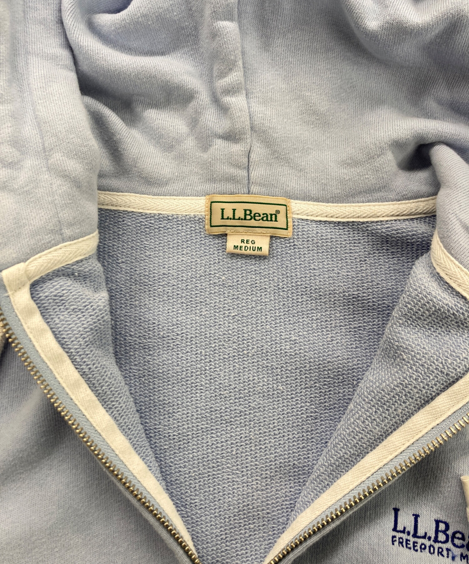 中古・古着通販】L.L.Bean (エルエルビーン) ジップパーカー ブルー 
