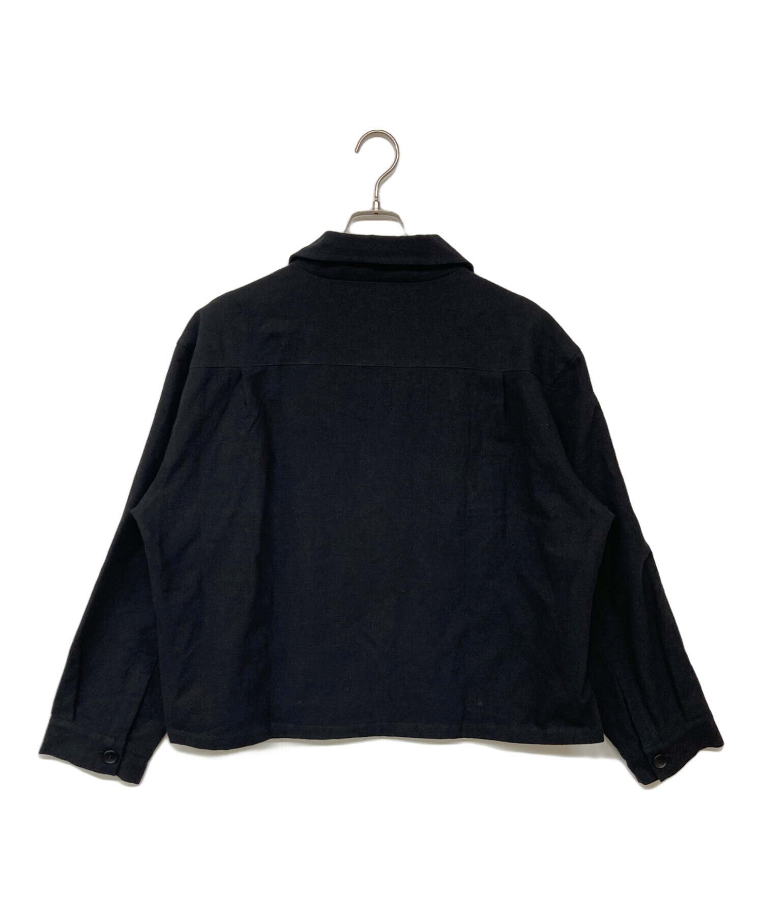 中古・古着通販】FEELS (フィールズ) LINEN ZIP UP BLOUSON ネイビー