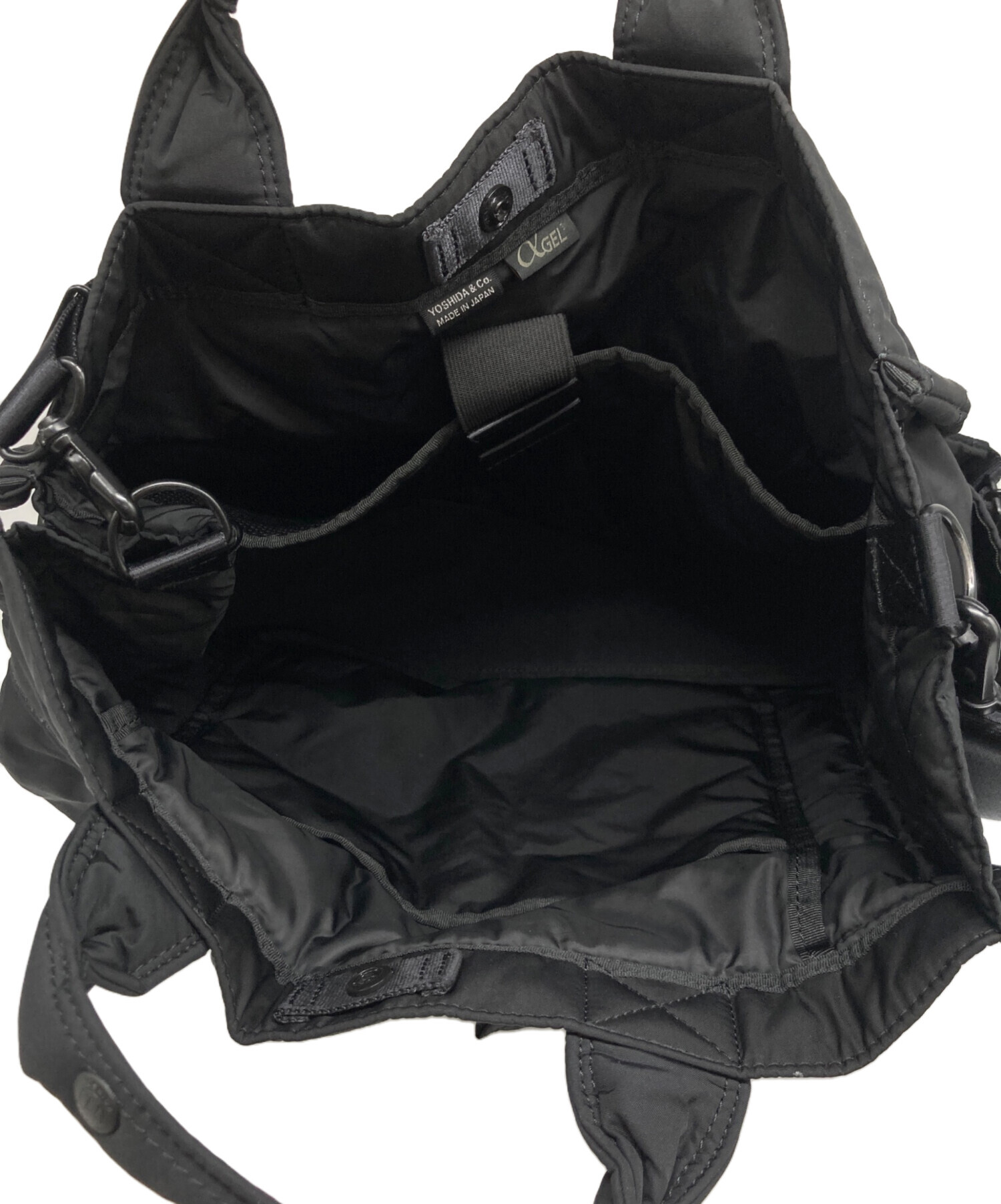 【中古】PORTER トートバッグ ブラックLサイズ 中古・古着通販】PORTER (ポーター) TOTE BAG(L) ブラック｜ブランド