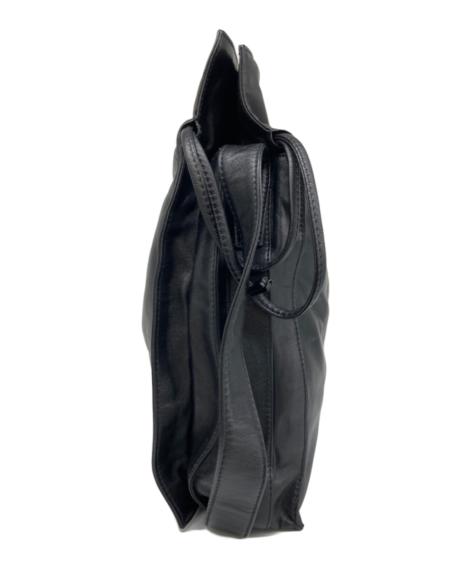 中古・古着通販】LOEWE (ロエベ) 巾着ショルダーバッグ ブラック 