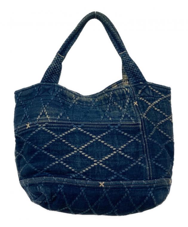 ✨美品✨Porter Classic トートバッグ　ダイヤモンド　刺し子　ブルー 中古・古着通販】Porter Classic (ポータークラシック) 刺し子